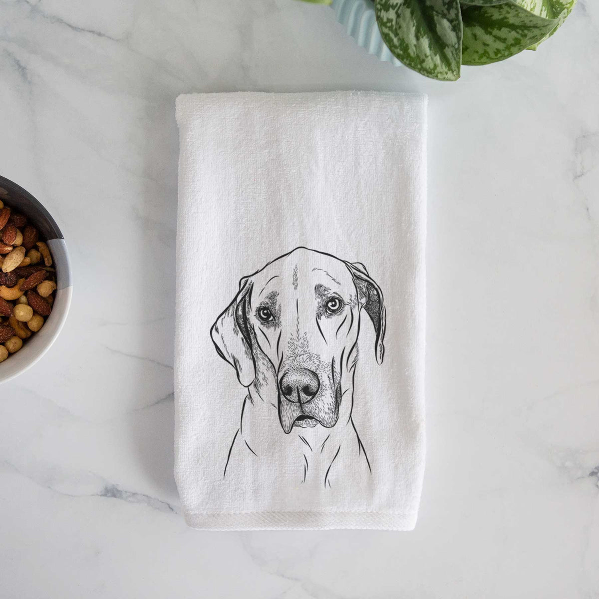 Gracie the Great Dane Decorative Hand Towel