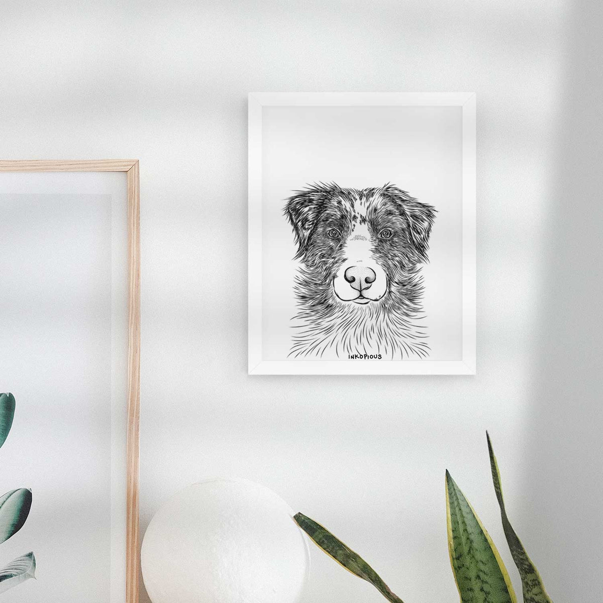 Gram the Australian Shepherd Art Print