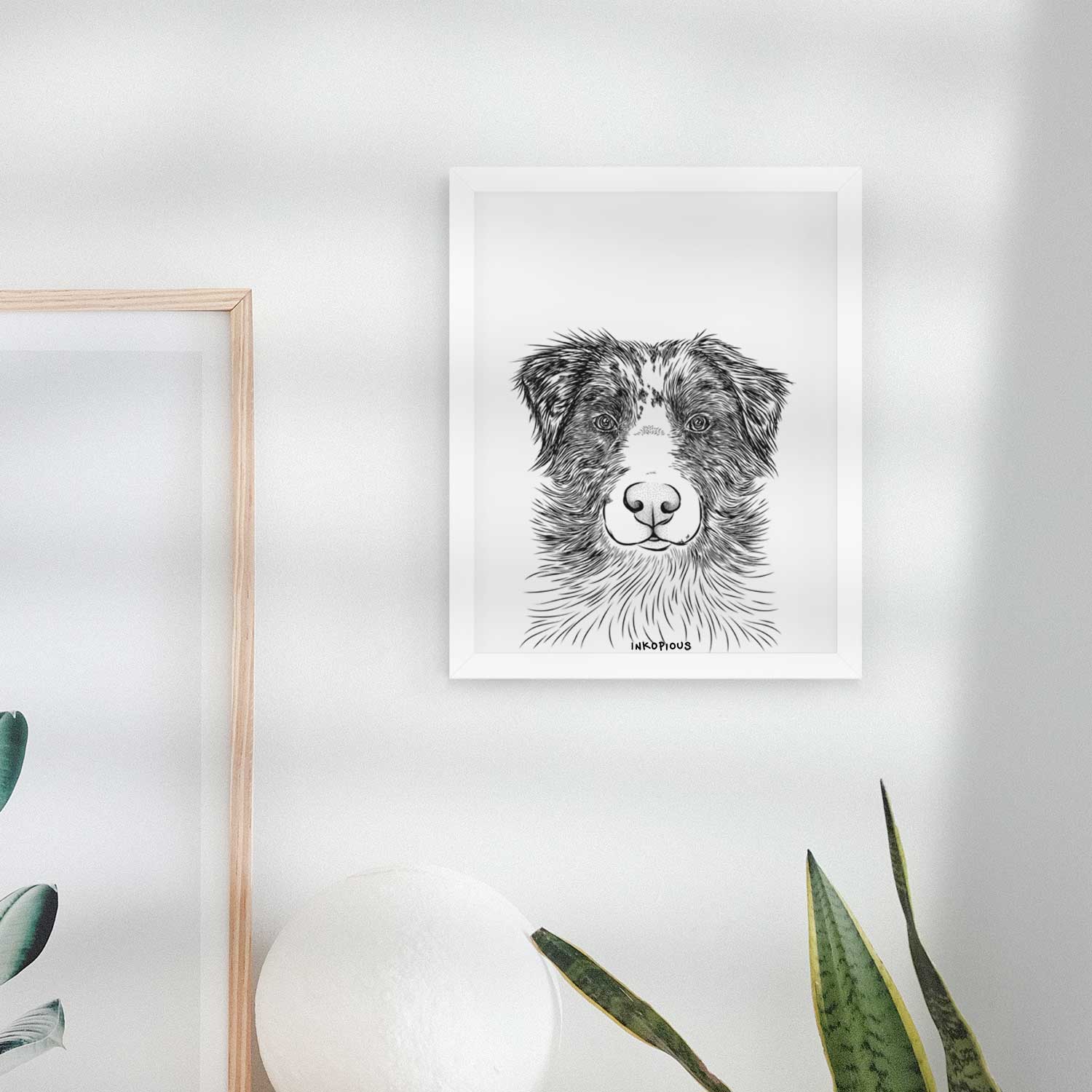 Gram the Australian Shepherd Art Print