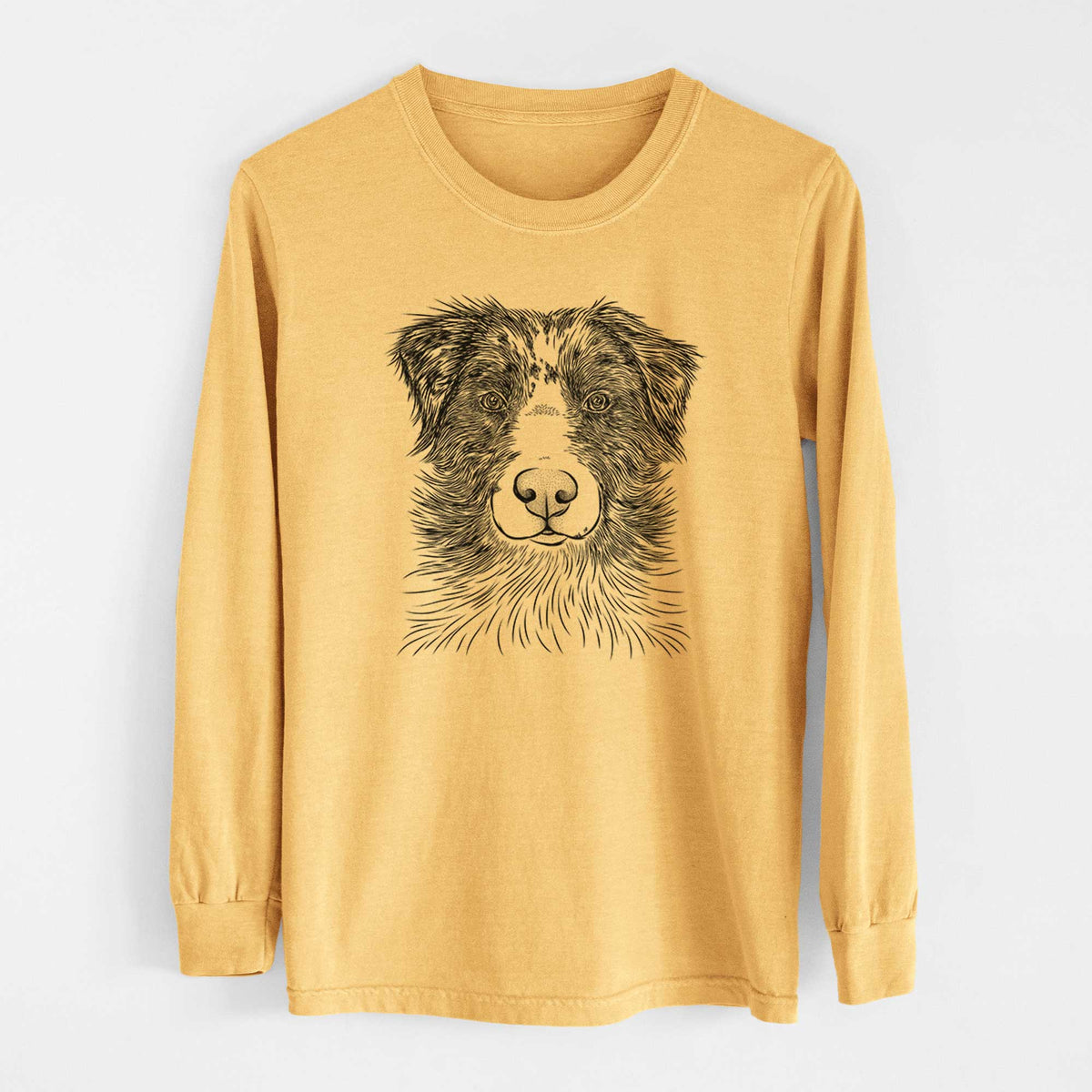 Bare Gram the Australian Shepherd - Heavyweight 100% Cotton Long Sleeve