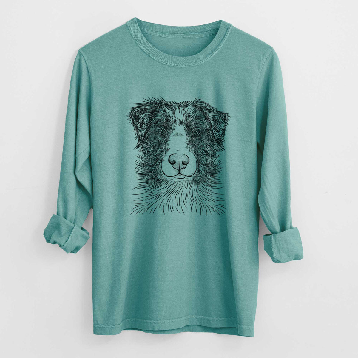 Bare Gram the Australian Shepherd - Heavyweight 100% Cotton Long Sleeve