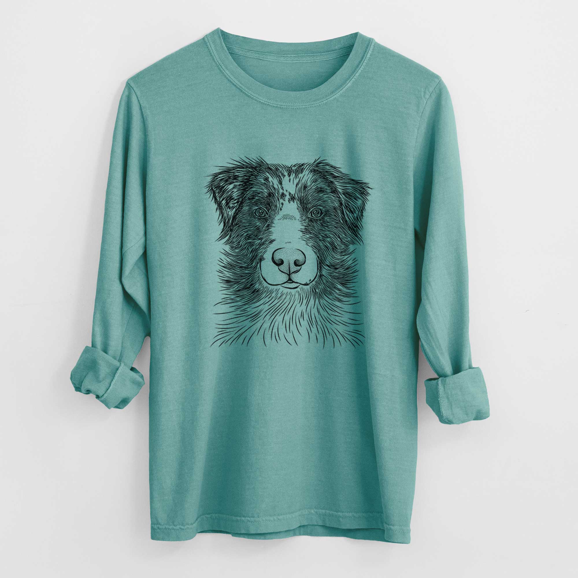 Bare Gram the Australian Shepherd - Heavyweight 100% Cotton Long Sleeve