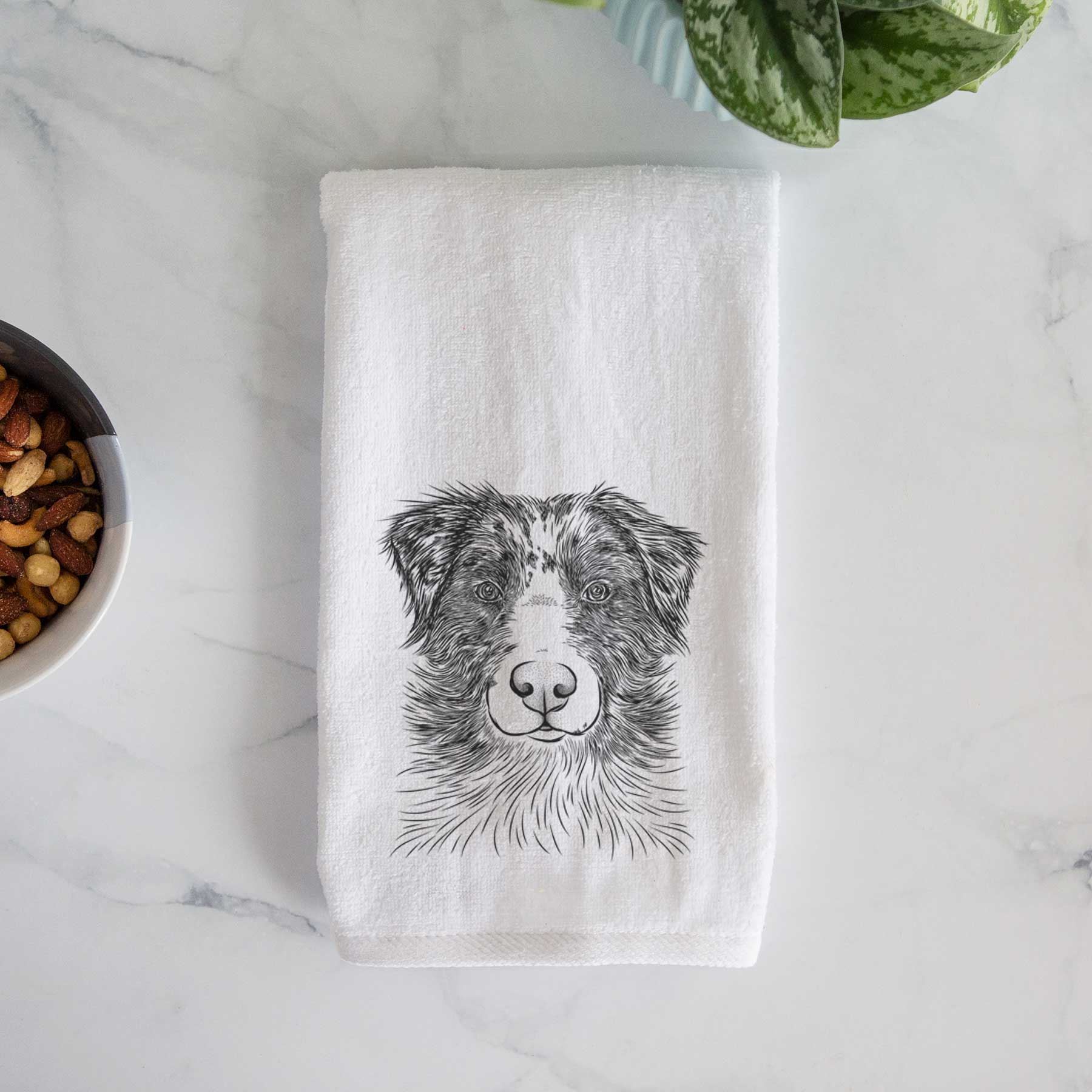 Gram the Australian Shepherd Decorative Hand Towel