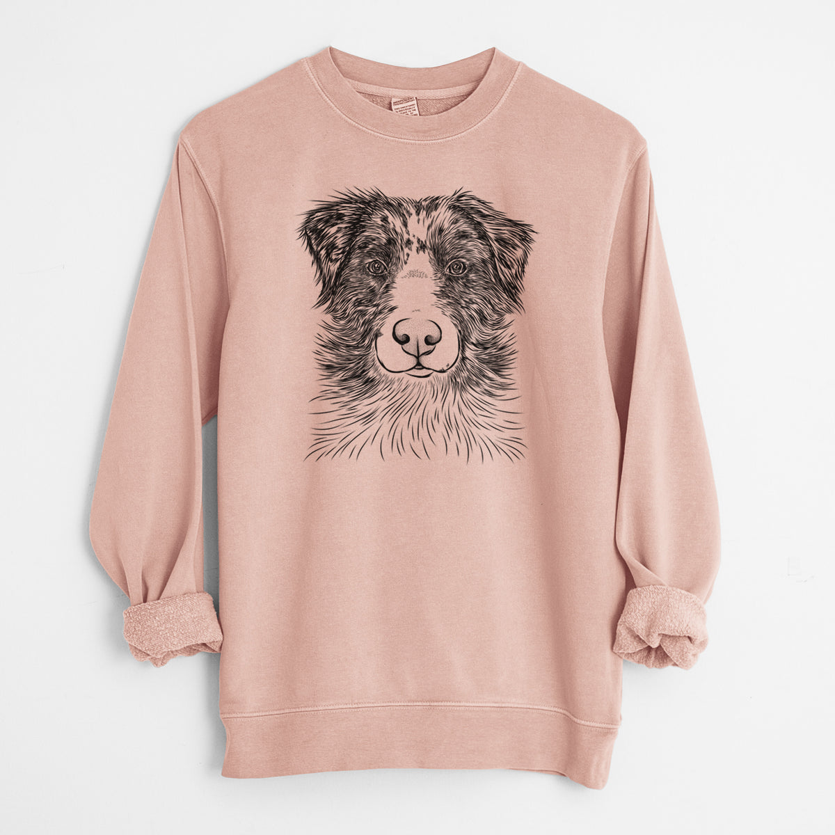 Bare Gram the Australian Shepherd - Unisex Pigment Dyed Crew Sweatshirt