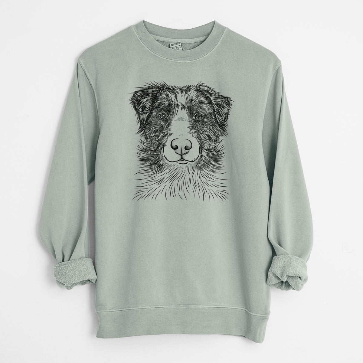 Bare Gram the Australian Shepherd - Unisex Pigment Dyed Crew Sweatshirt