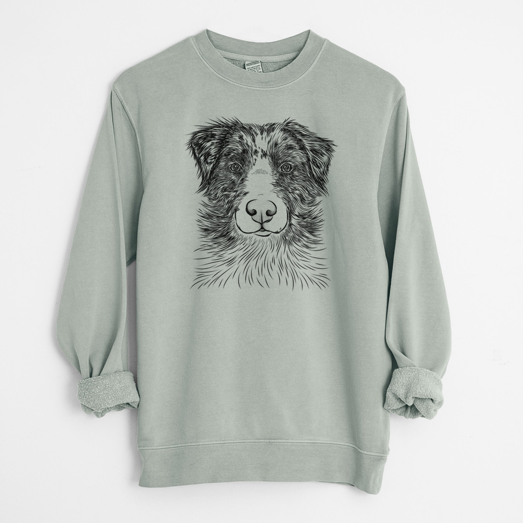 Bare Gram the Australian Shepherd - Unisex Pigment Dyed Crew Sweatshirt