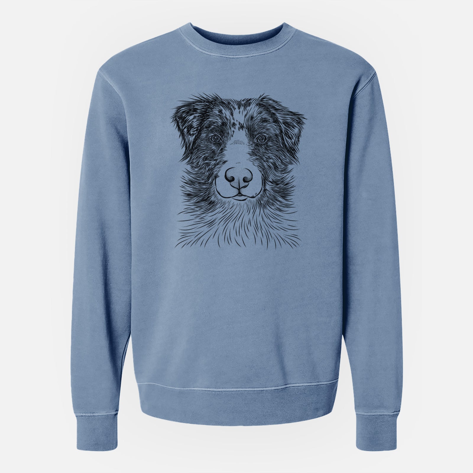 Bare Gram the Australian Shepherd - Unisex Pigment Dyed Crew Sweatshirt