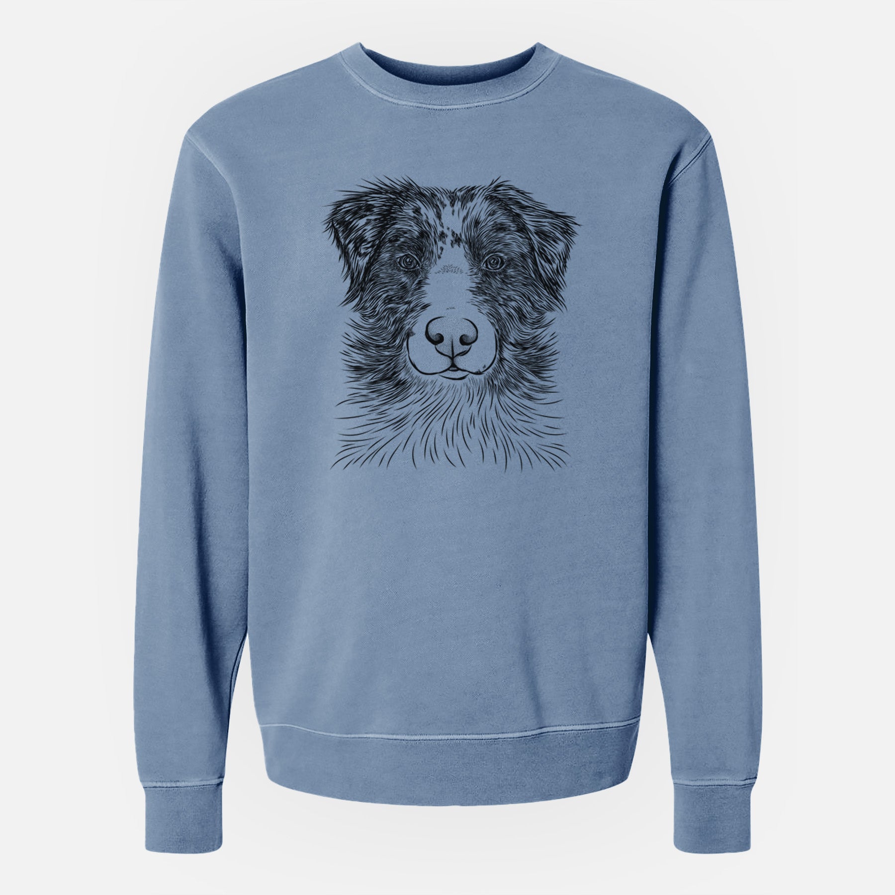 Bare Gram the Australian Shepherd - Unisex Pigment Dyed Crew Sweatshirt