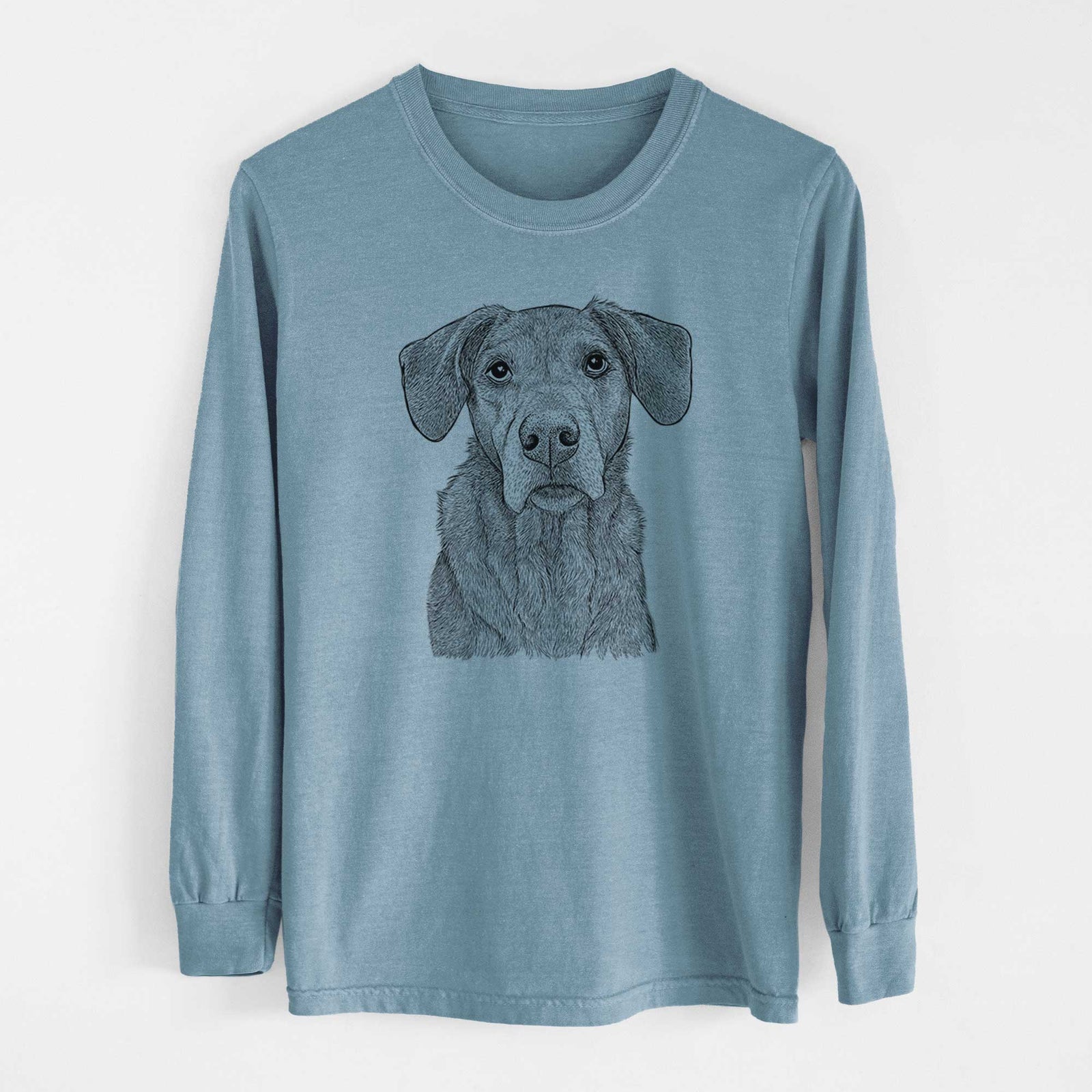 Bare Gravy the Plott Hound Beagle Mix - Heavyweight 100% Cotton Long Sleeve