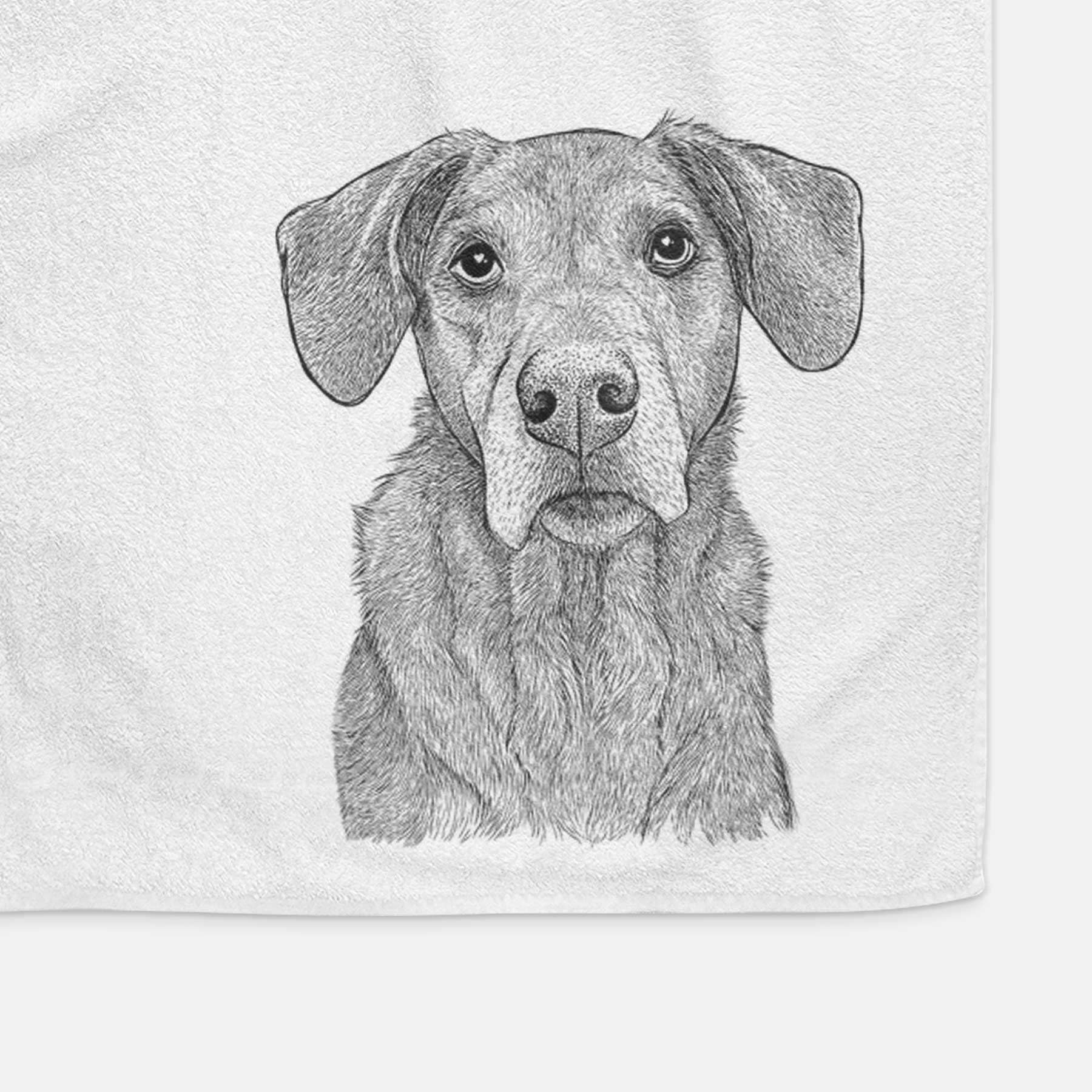 Gravy the Plott Hound Beagle Mix Decorative Hand Towel