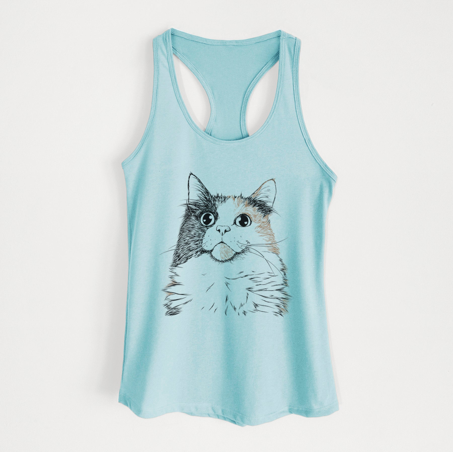 Greta the Calico Cat - Women's Racerback Tanktop