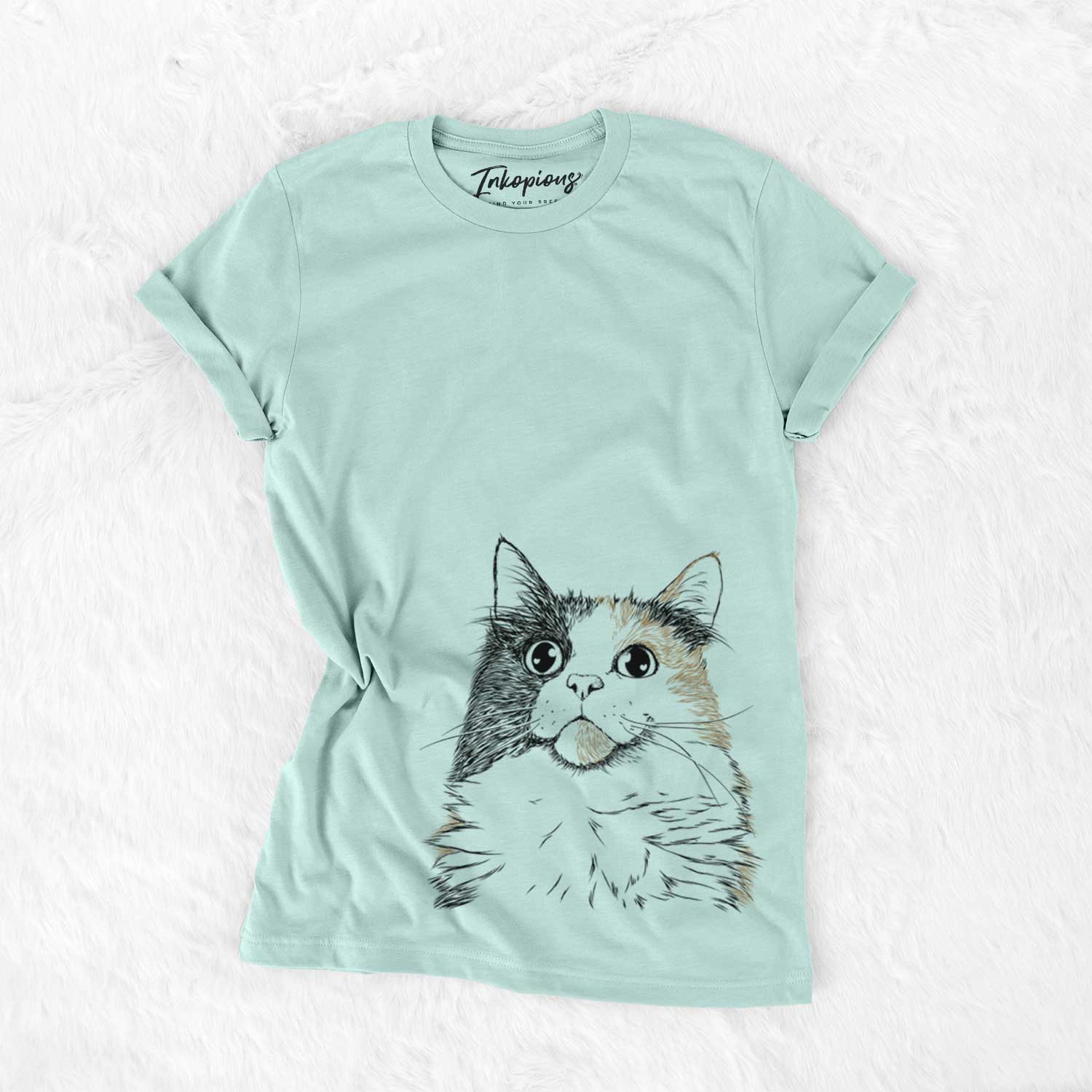 Bare Greta the Calico Cat - Unisex Crewneck