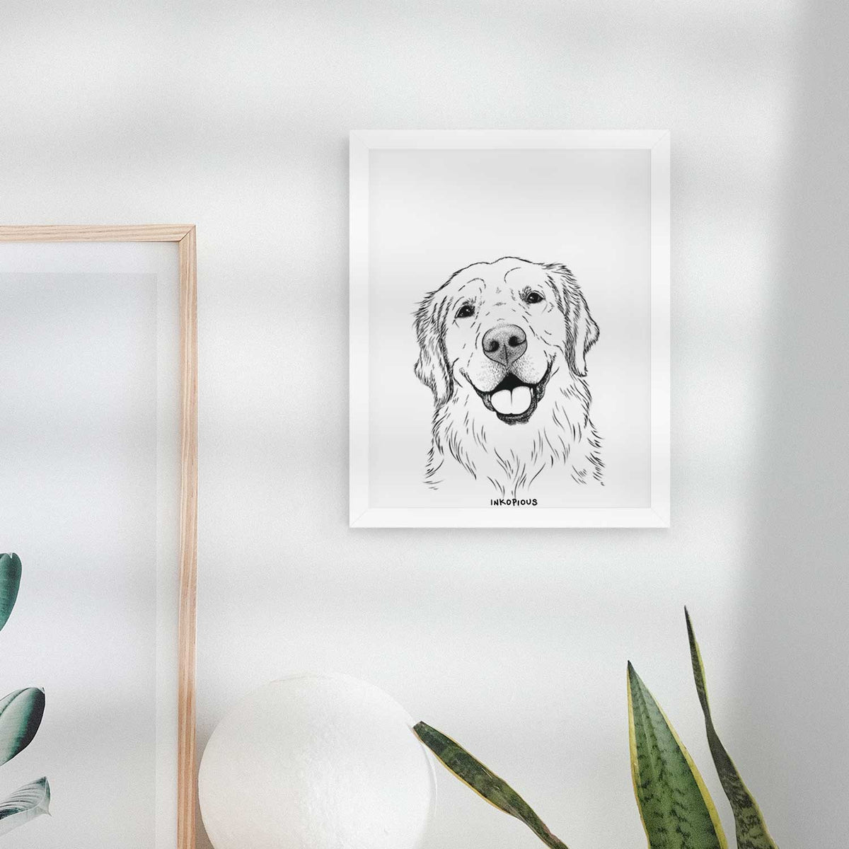 Griffin the Golden Retriever Art Print