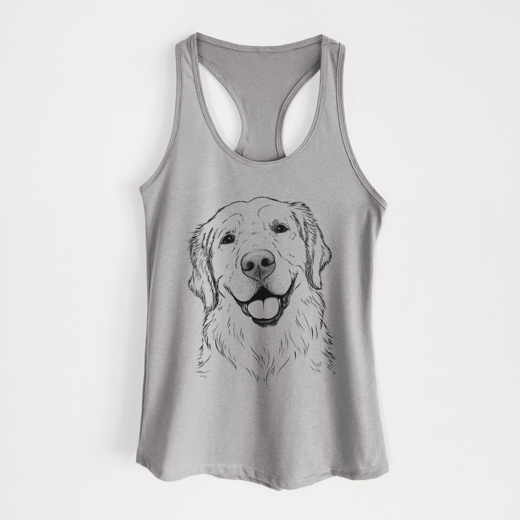 Griffin the Golden Retriever - Women's Racerback Tanktop