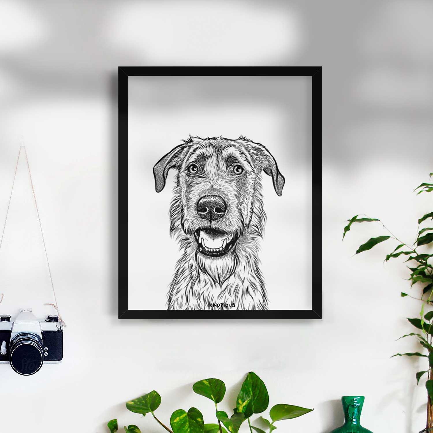 Griffin the Irish Wolfhound Art Print