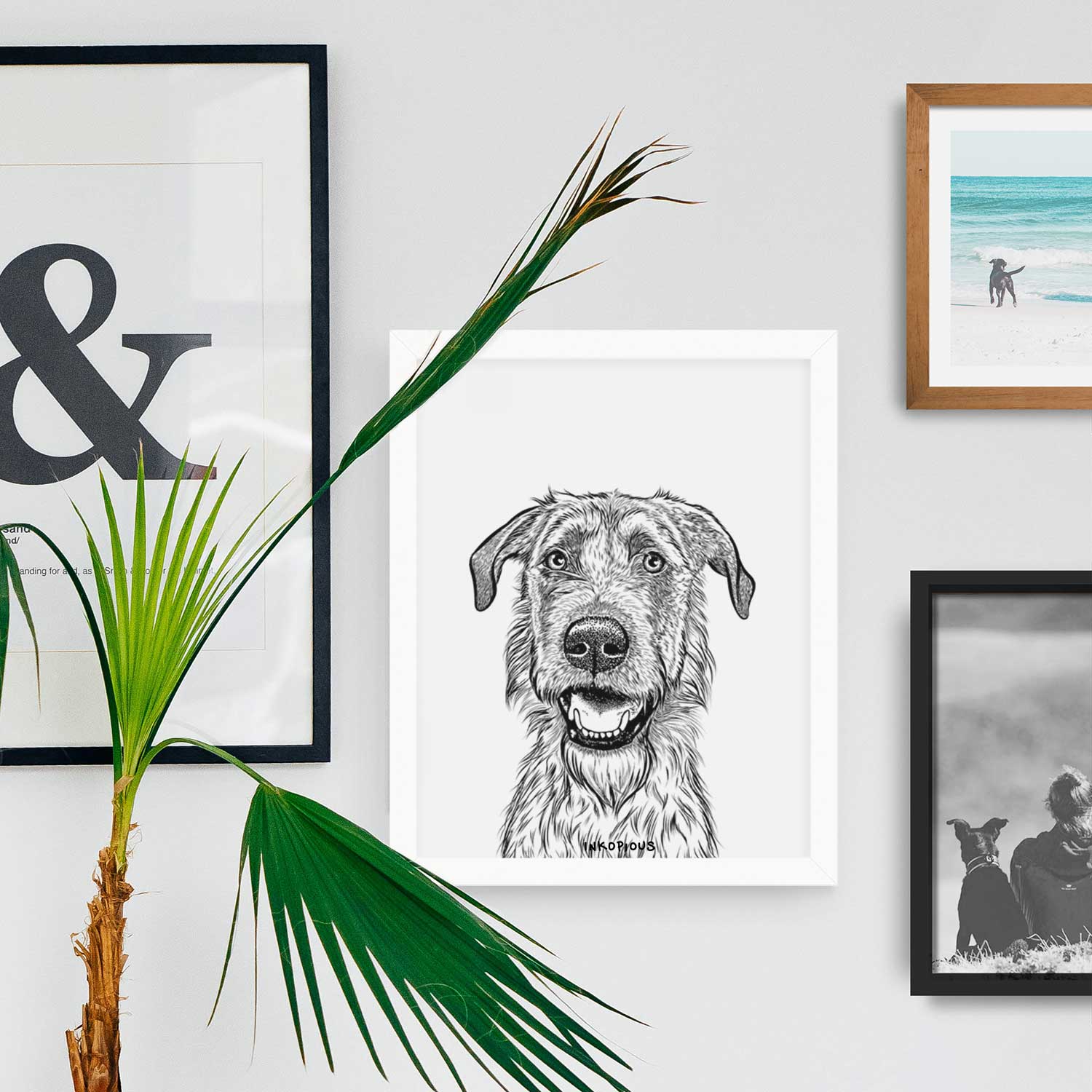 Griffin the Irish Wolfhound Art Print