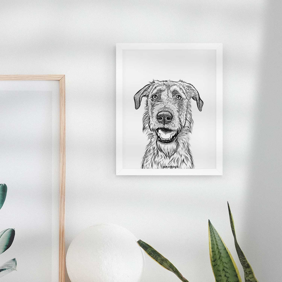 Griffin the Irish Wolfhound Art Print