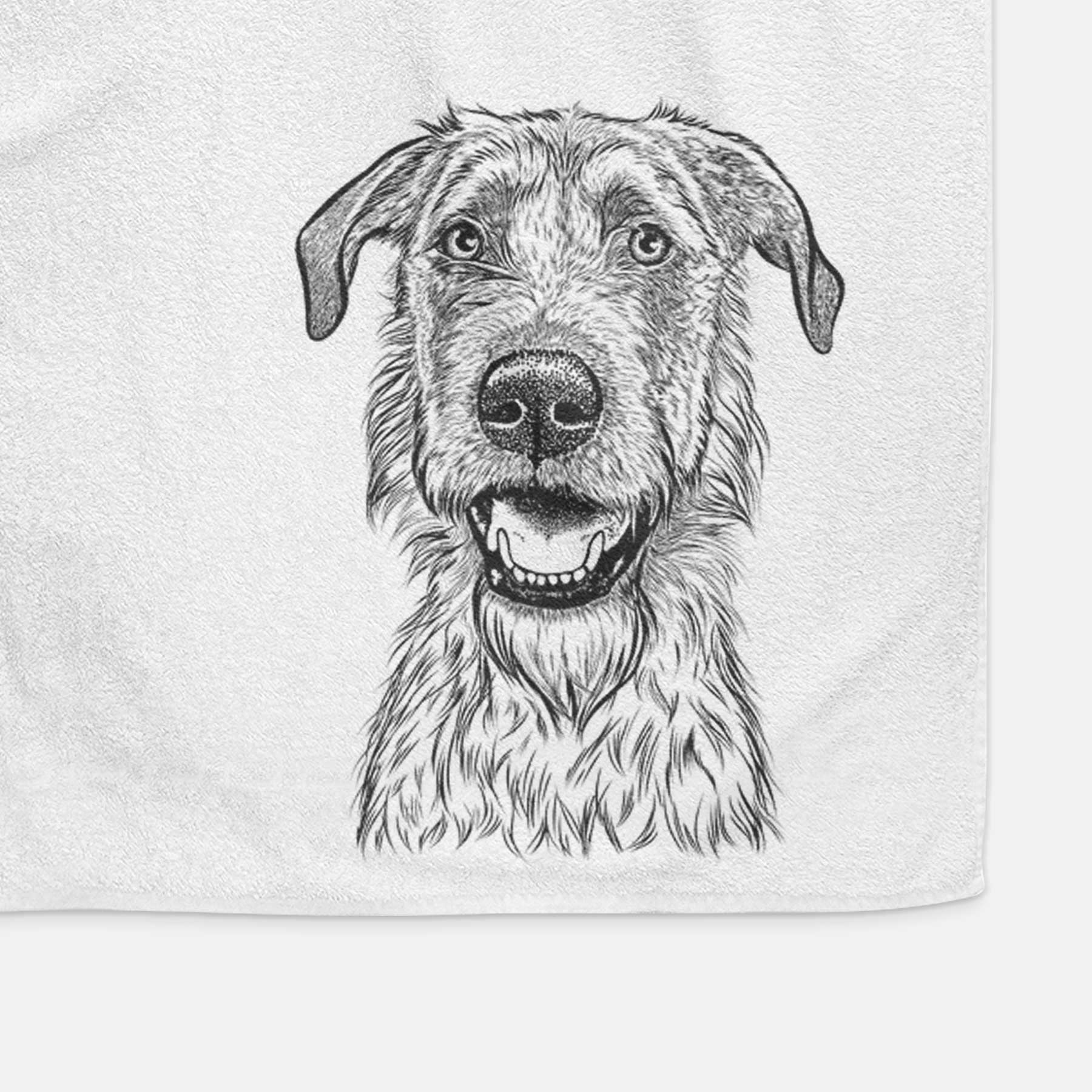 Griffin the Irish Wolfhound Decorative Hand Towel