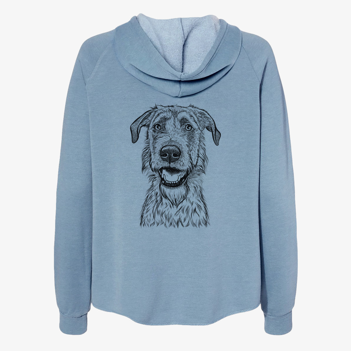 Griffin the Irish Wolfhound - Women's Cali Wave Zip-Up Sweatshirt