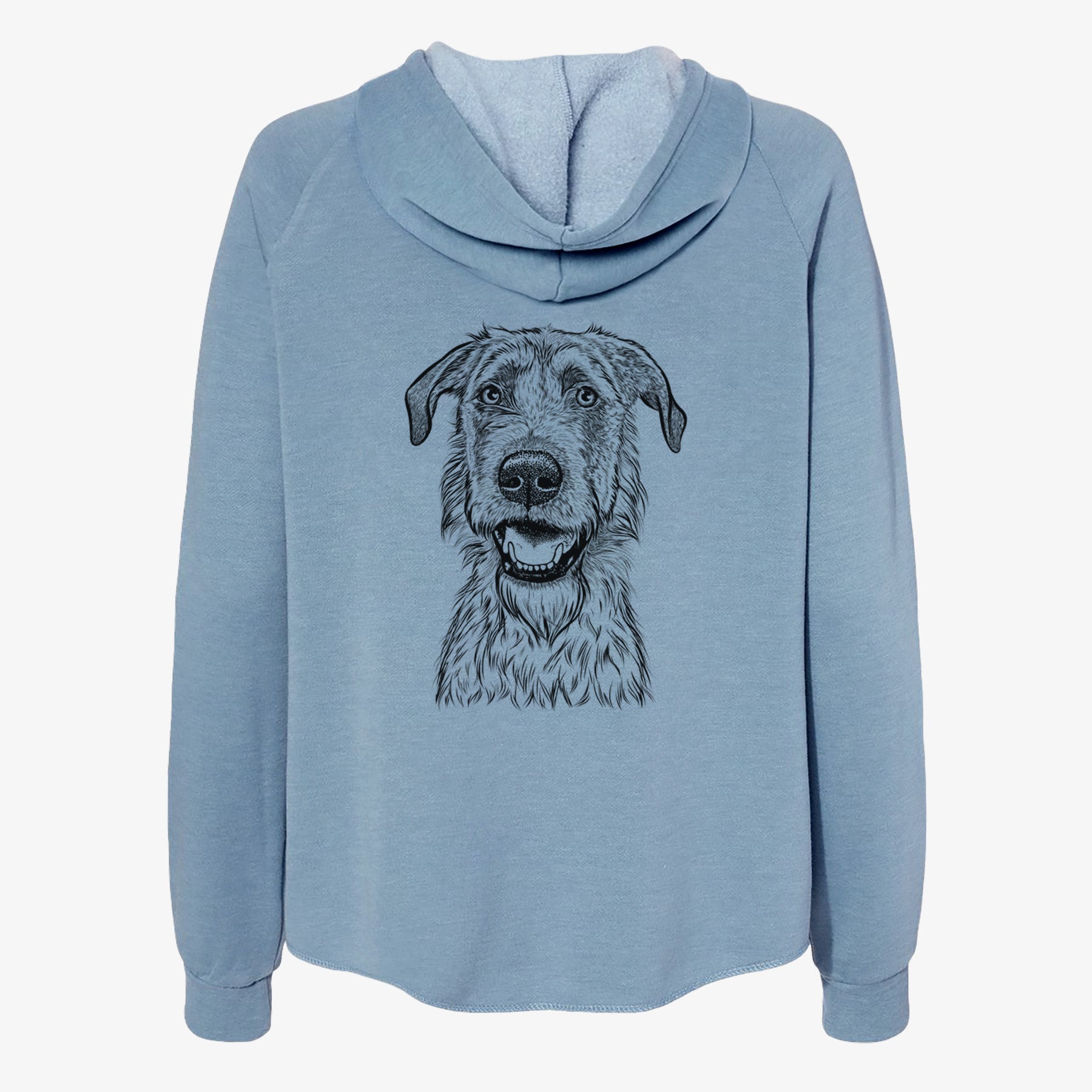Griffin the Irish Wolfhound - Women's Cali Wave Zip-Up Sweatshirt