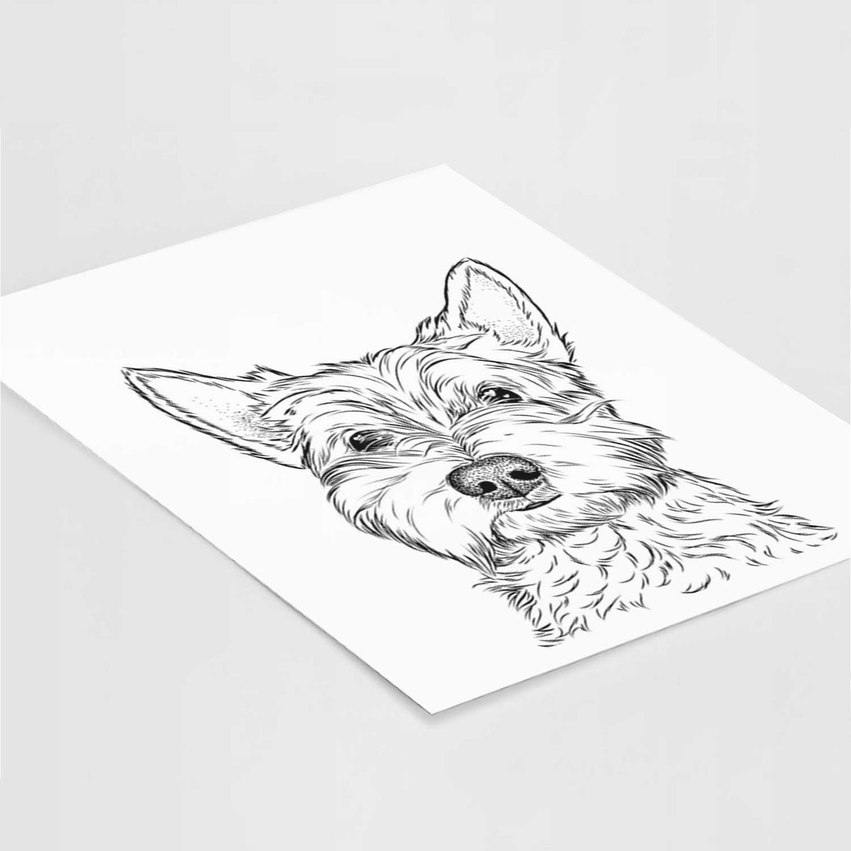 Grizel the West Highland Terrier Art Print
