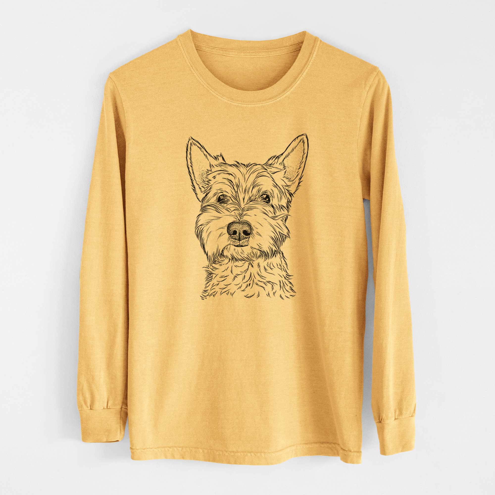 Bare Grizel the West Highland Terrier - Heavyweight 100% Cotton Long Sleeve