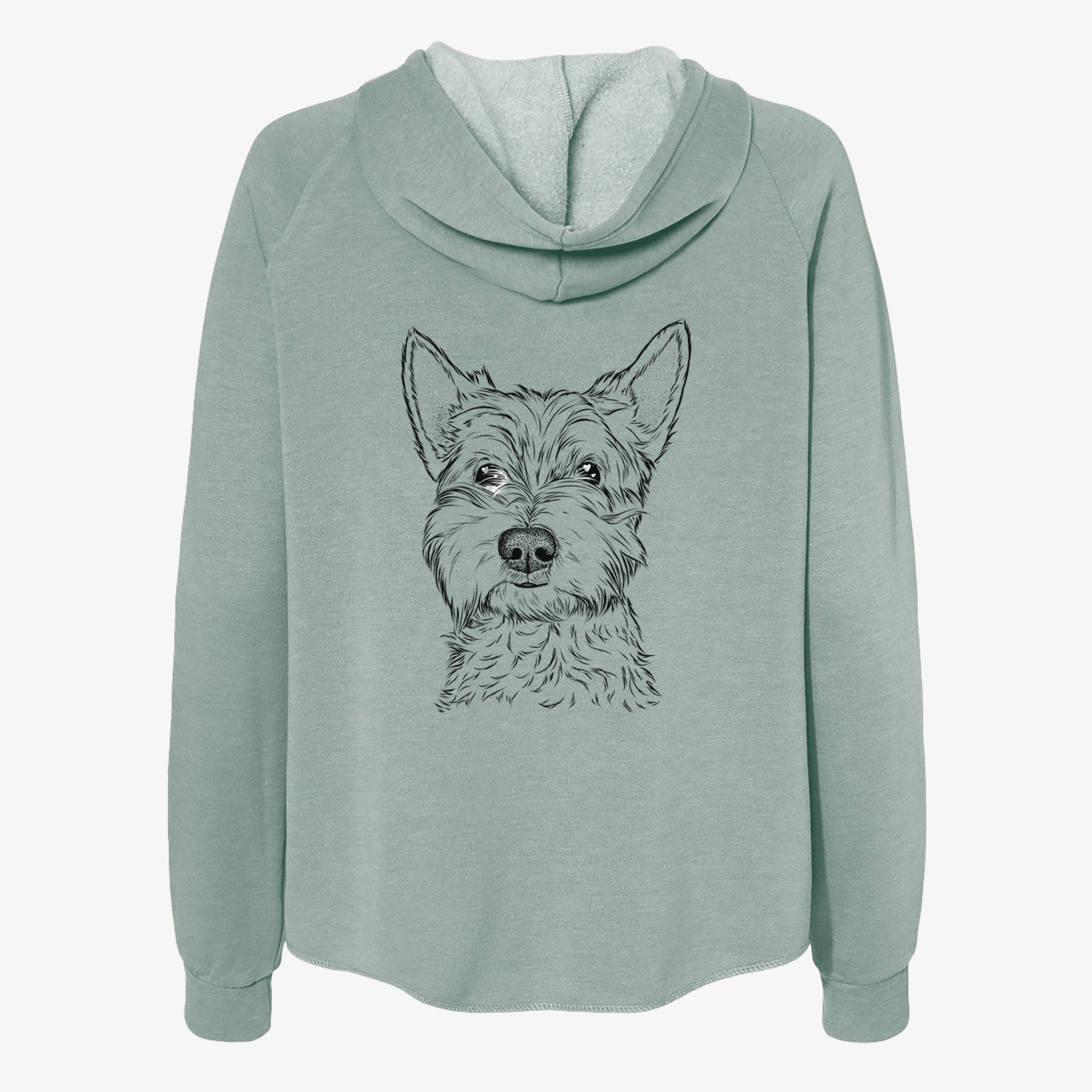 Grizel the West Highland Terrier - Women's Cali Wave Zip-Up Sweatshirt