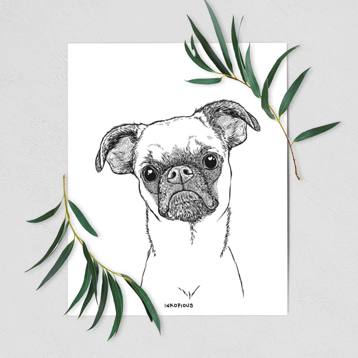 Groot the Brussels Griffon Art Print