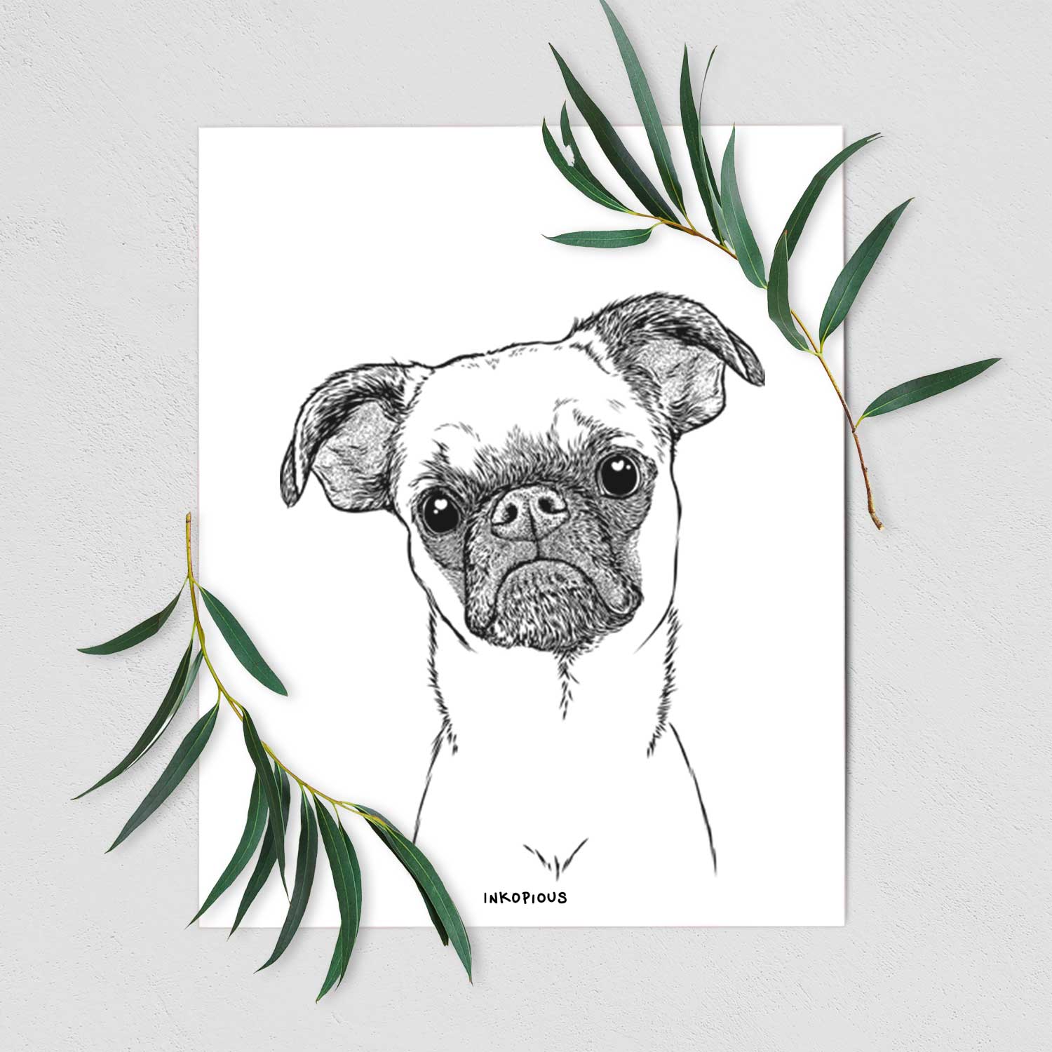 Groot the Brussels Griffon Art Print