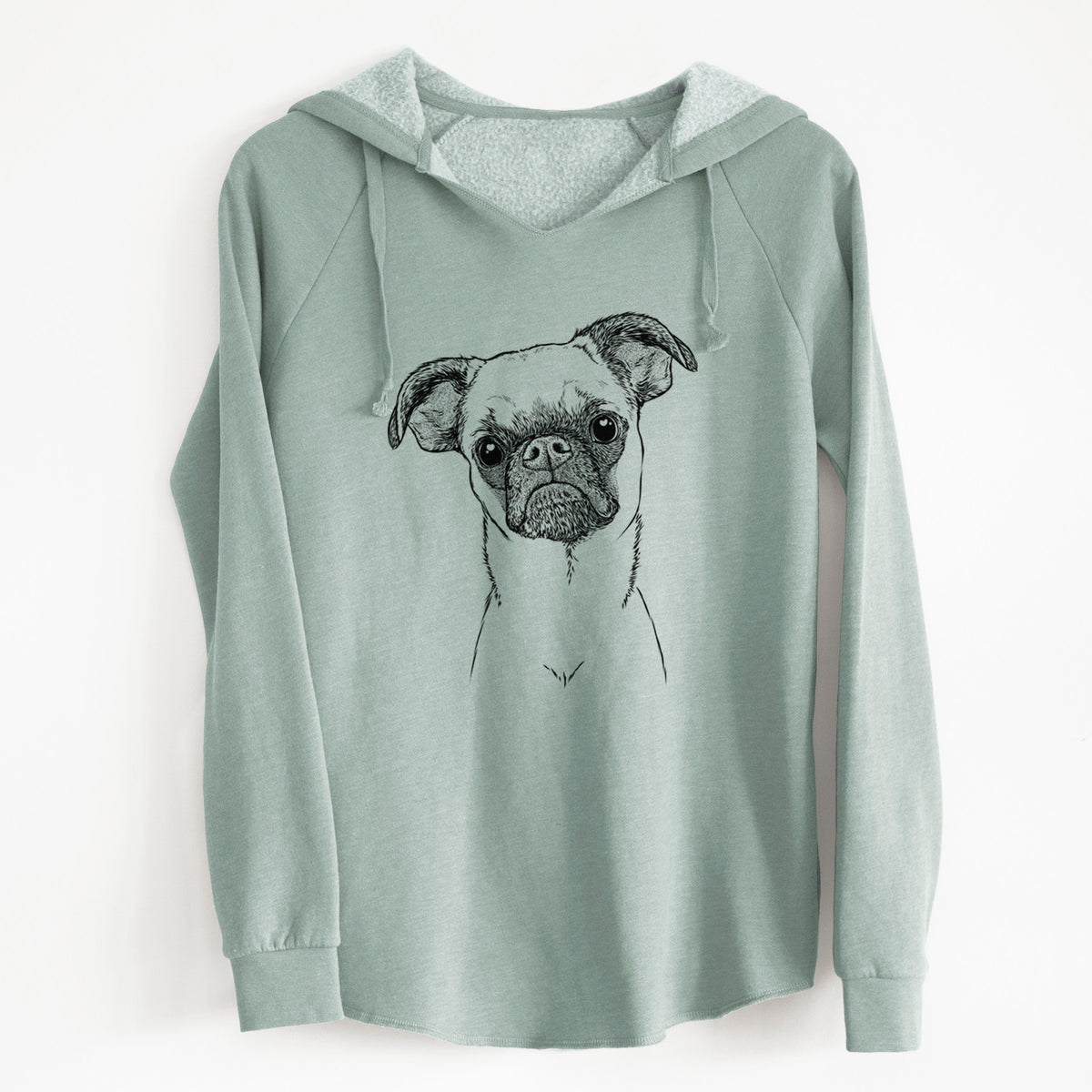 Bare Groot the Brussels Griffon - Cali Wave Hooded Sweatshirt