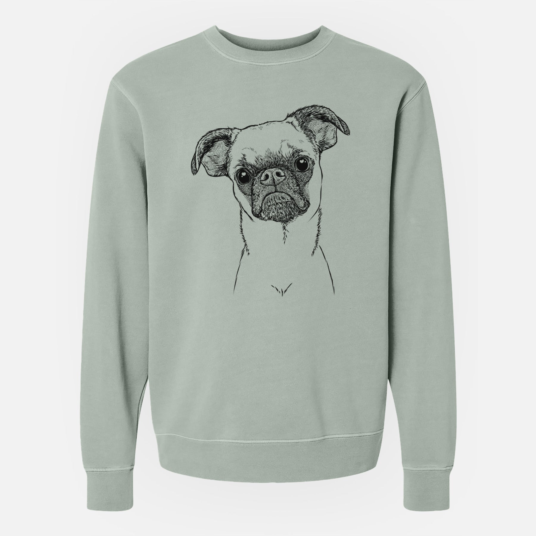 Bare Groot the Brussels Griffon - Unisex Pigment Dyed Crew Sweatshirt