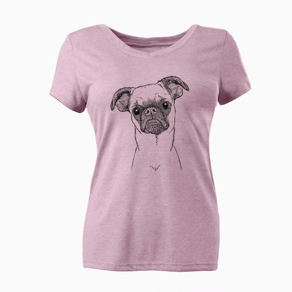 Bare Groot the Brussels Griffon - Women's V-neck Shirt