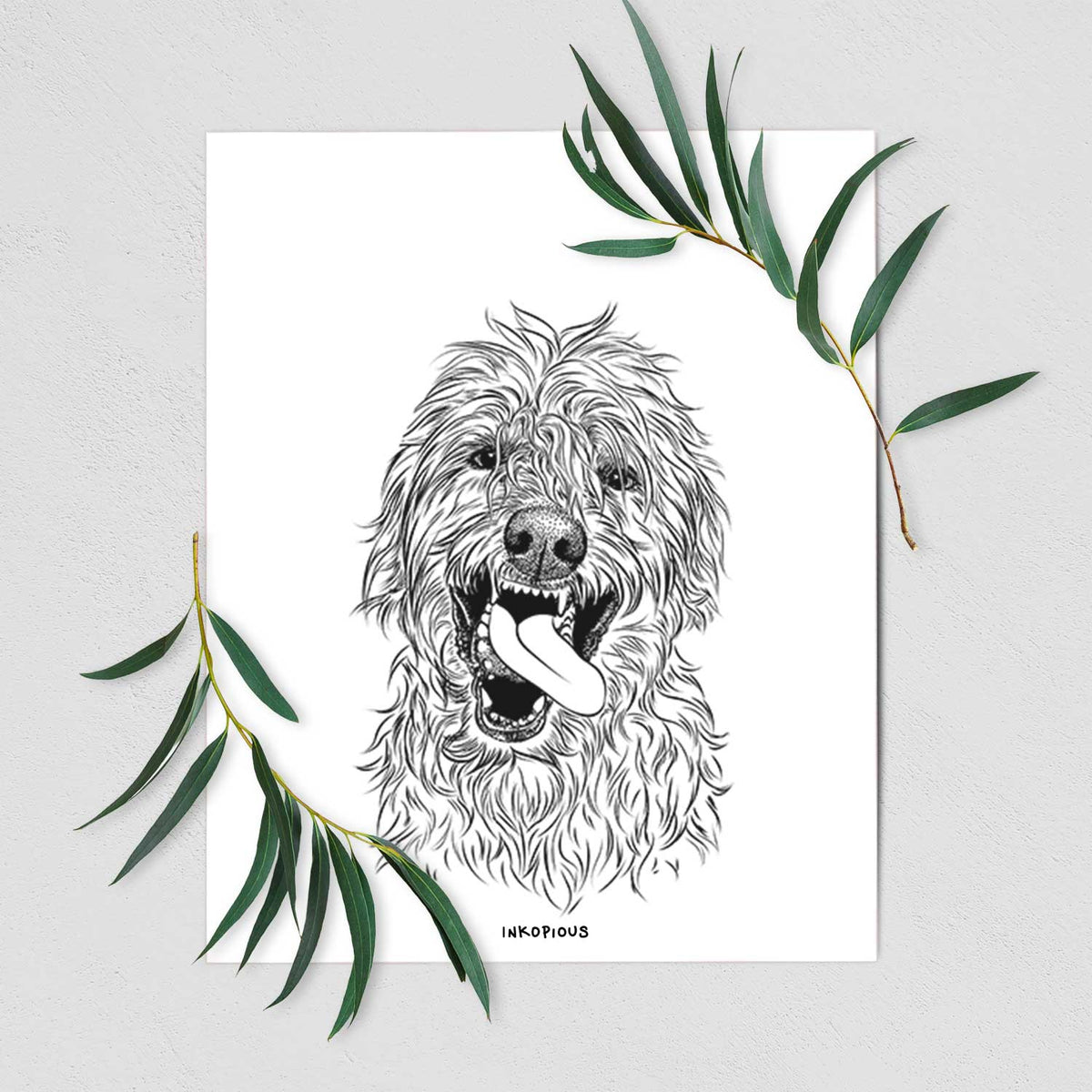 Groot the Irish Wolfhound Art Print