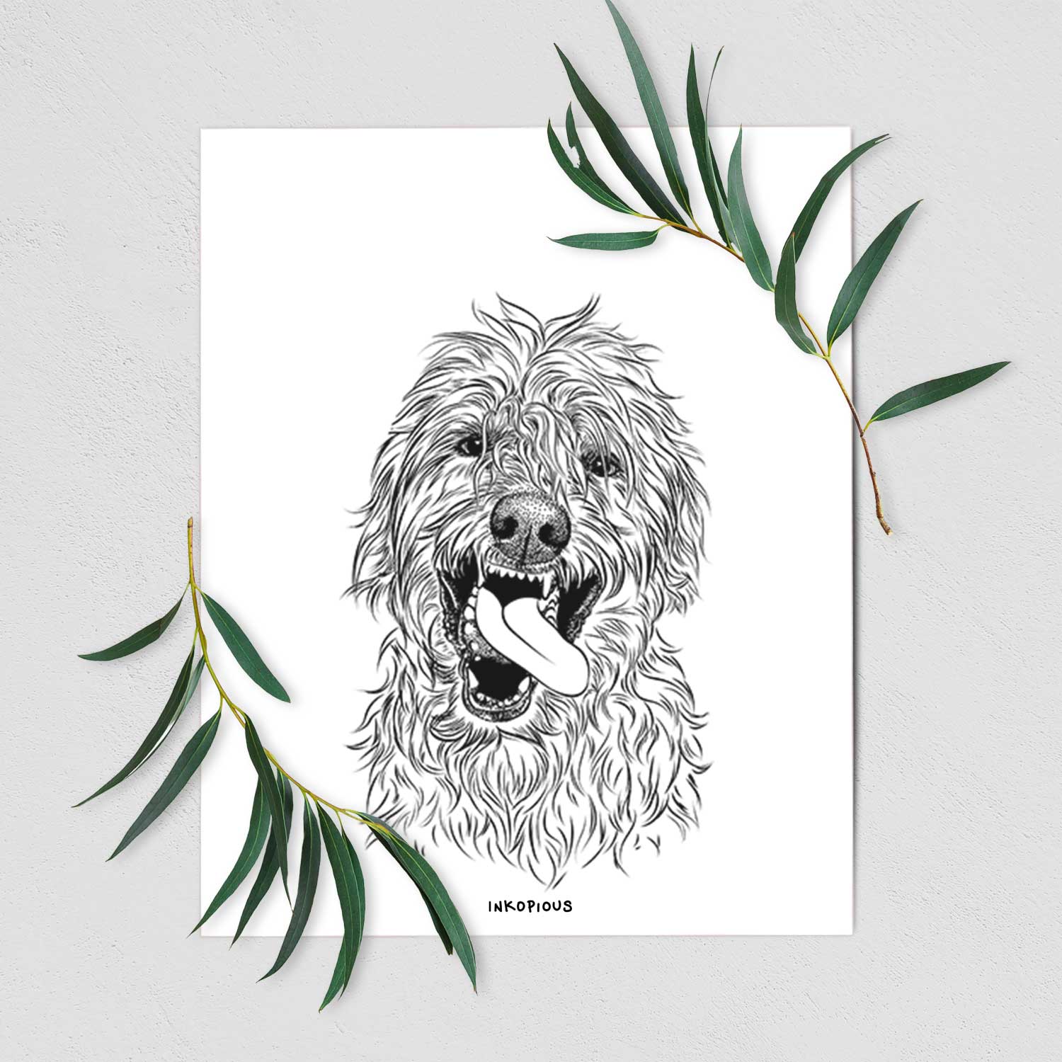 Groot the Irish Wolfhound Art Print