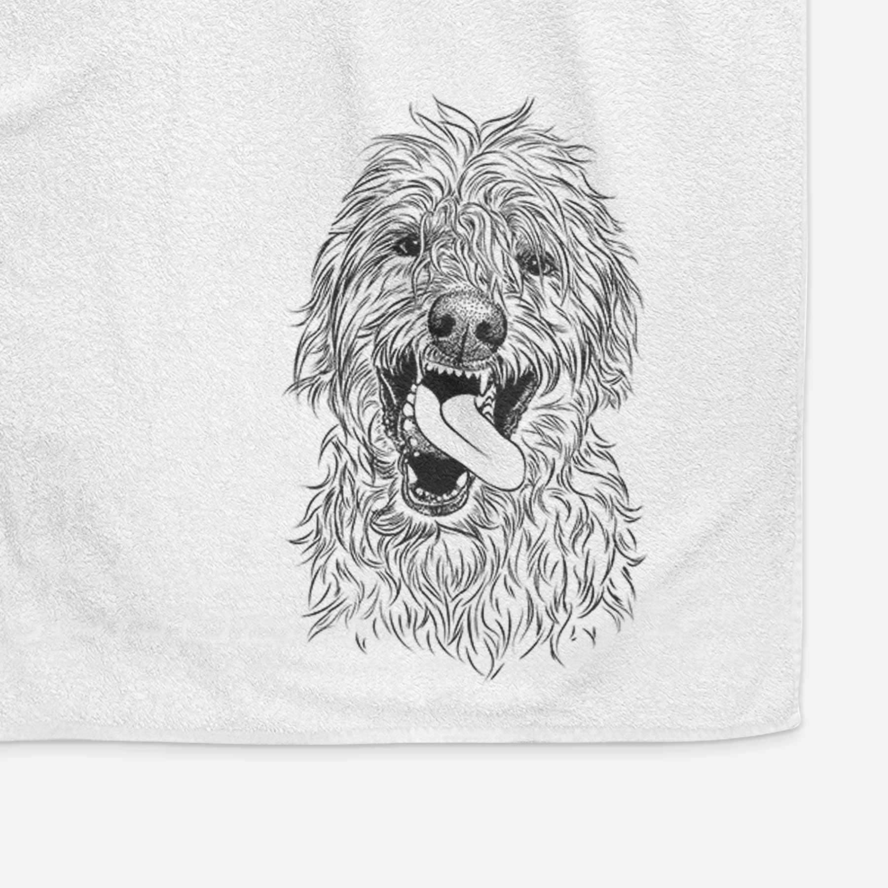 Groot the Irish Wolfhound Decorative Hand Towel