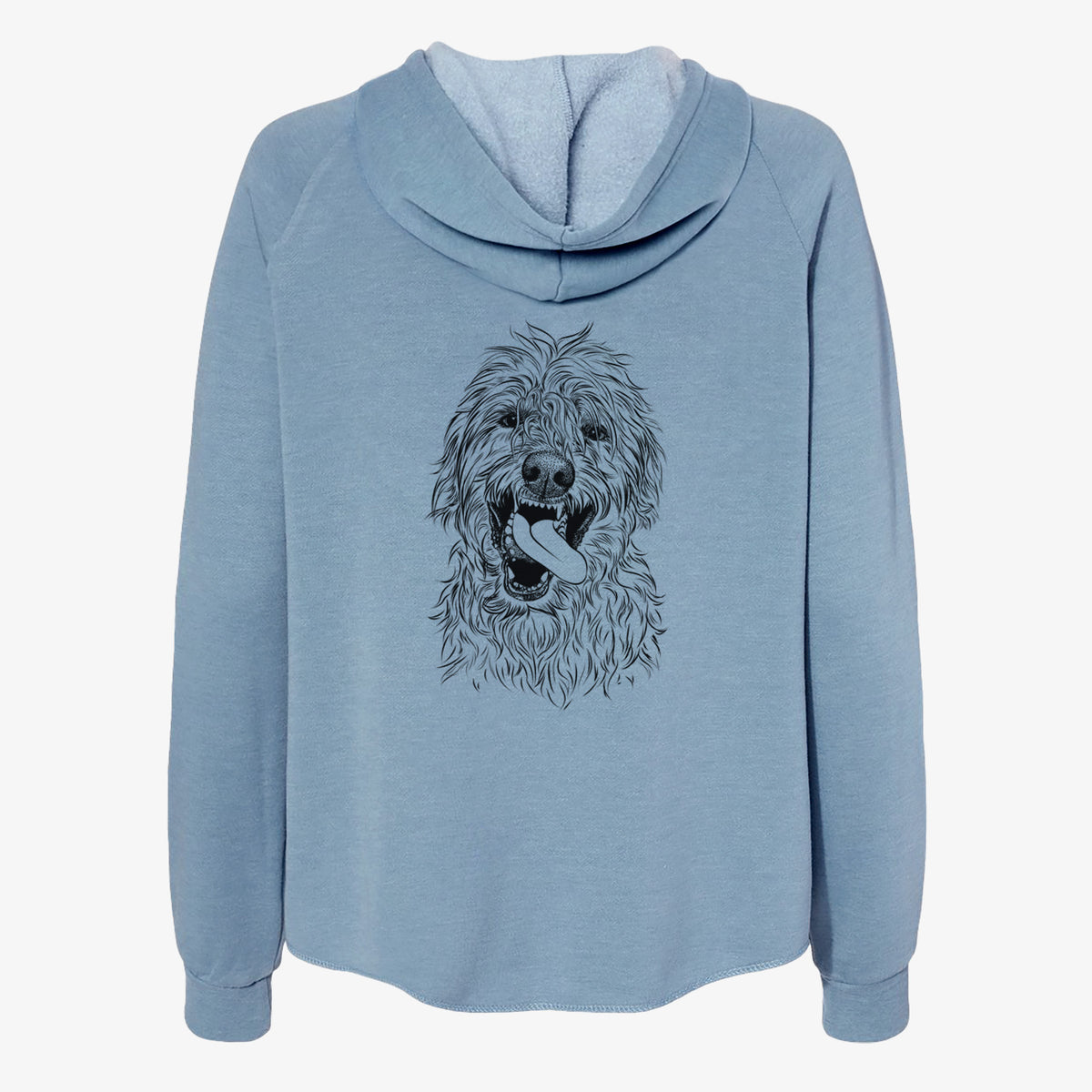 Groot the Irish Wolfhound - Women's Cali Wave Zip-Up Sweatshirt