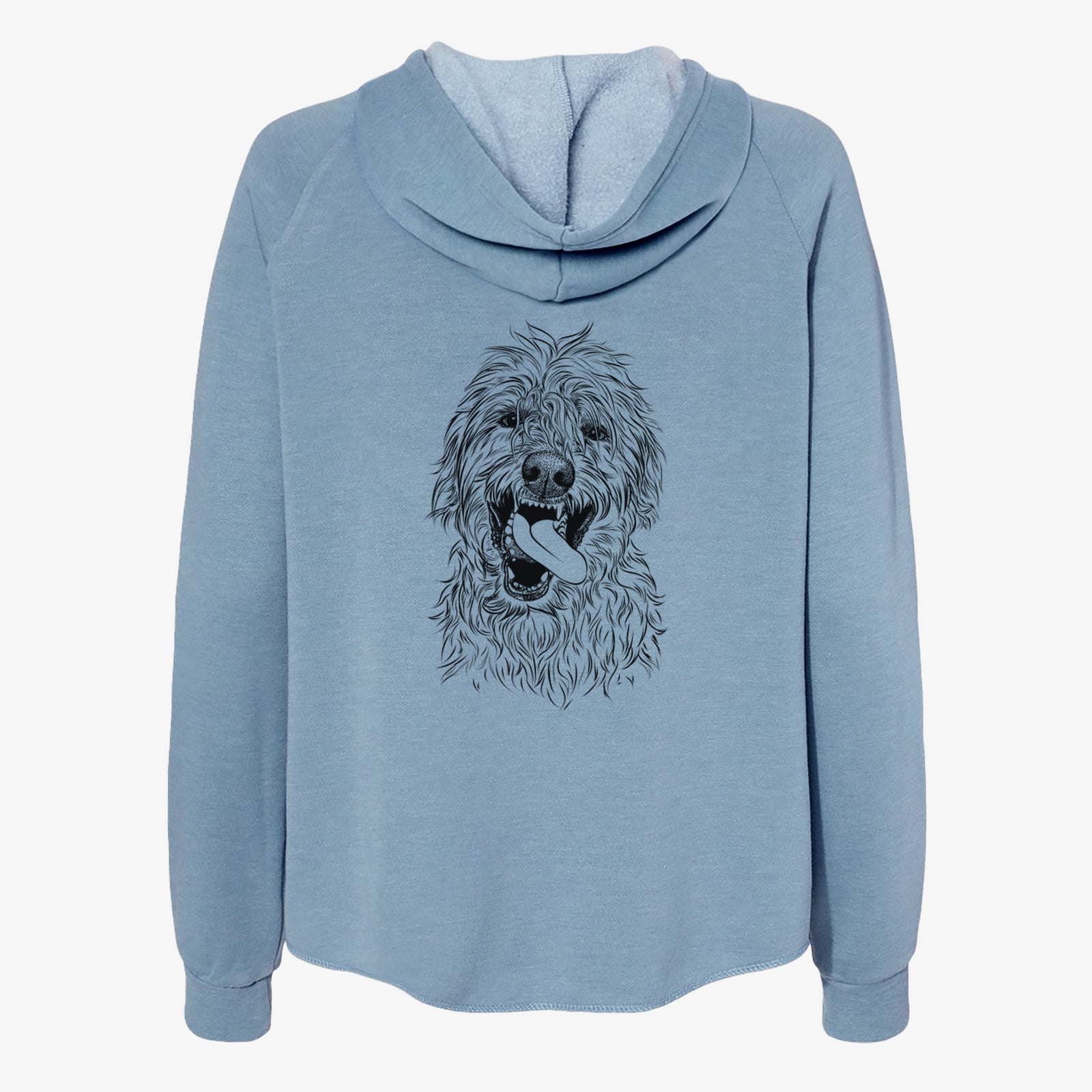 Groot the Irish Wolfhound - Women's Cali Wave Zip-Up Sweatshirt