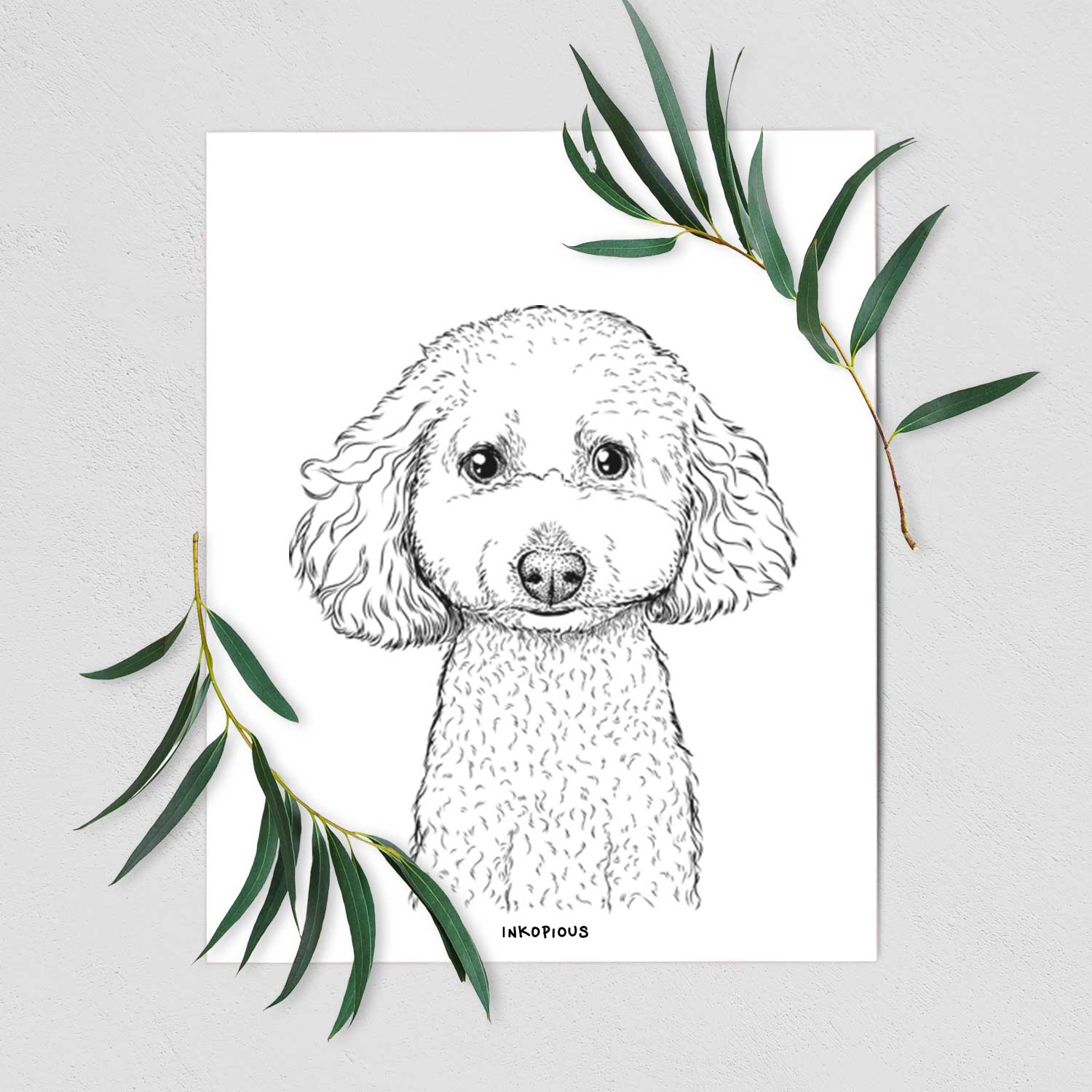 Guinness the Toy Poodle Mix Art Print