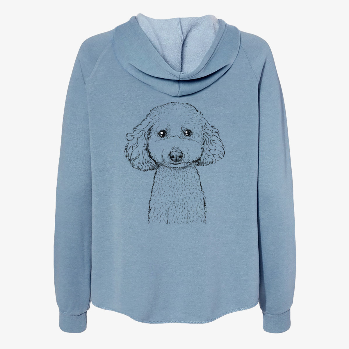 Guinness the Toy Poodle Mix - Women's Cali Wave Zip-Up Sweatshirt