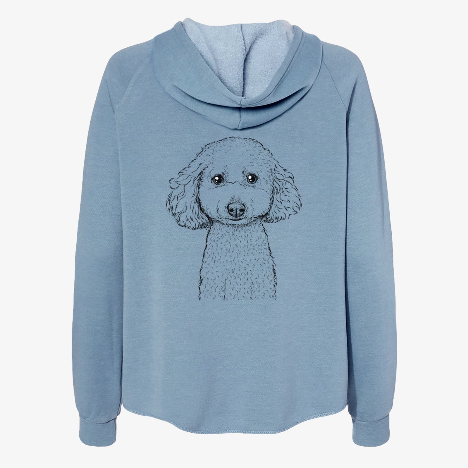 Guinness the Toy Poodle Mix - Women's Cali Wave Zip-Up Sweatshirt