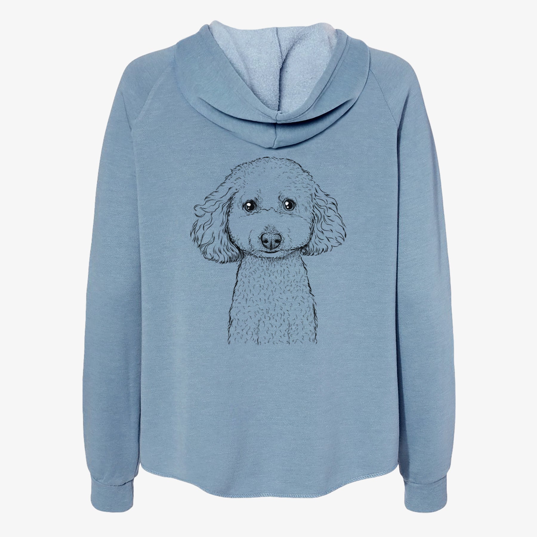 Guinness the Toy Poodle Mix - Women's Cali Wave Zip-Up Sweatshirt