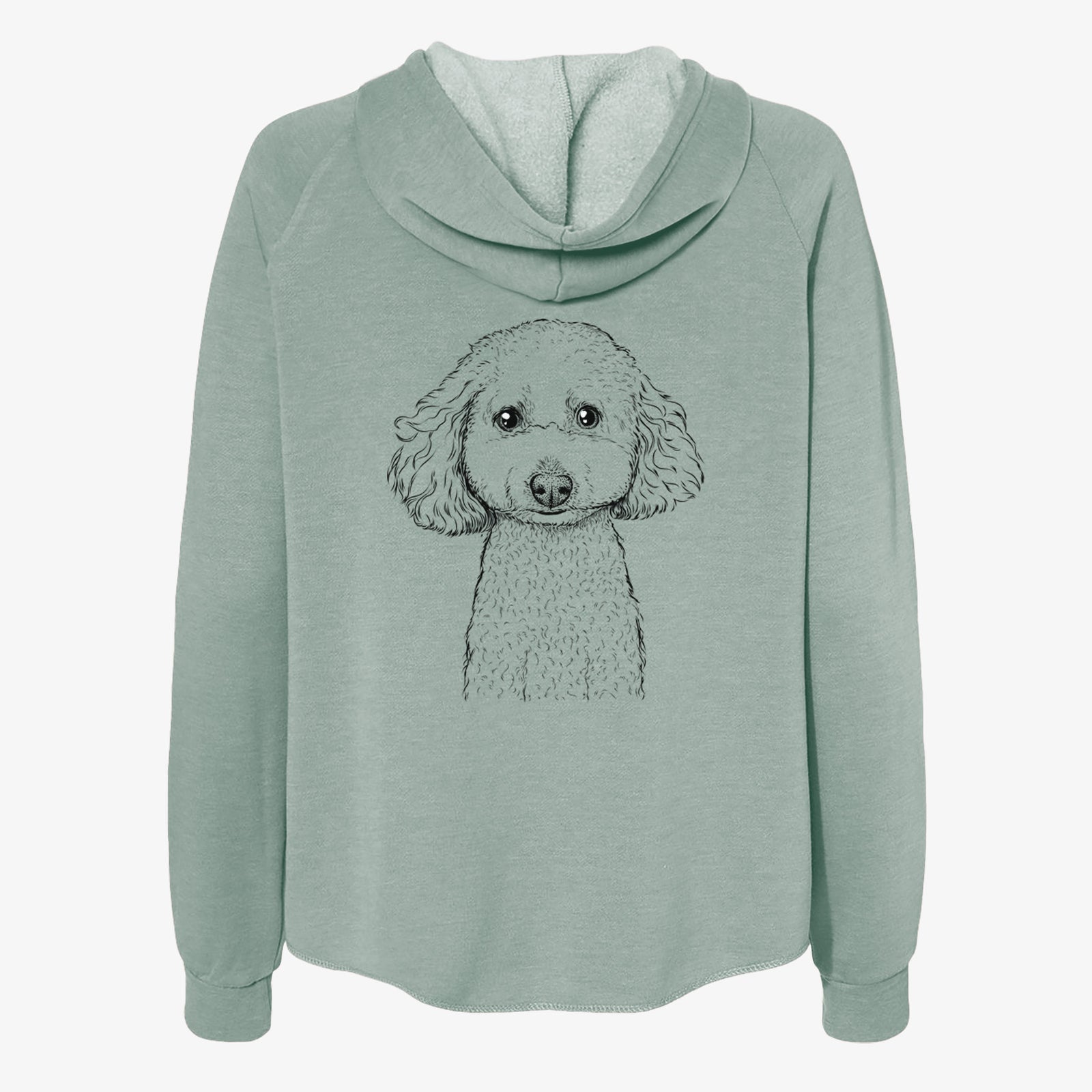 Guinness the Toy Poodle Mix - Women's Cali Wave Zip-Up Sweatshirt