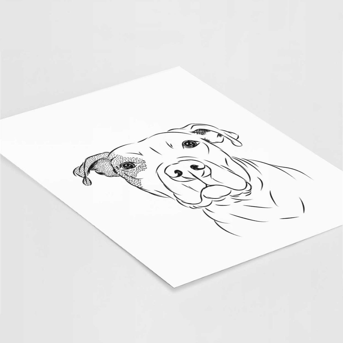 Gummy the Pitbull Art Print