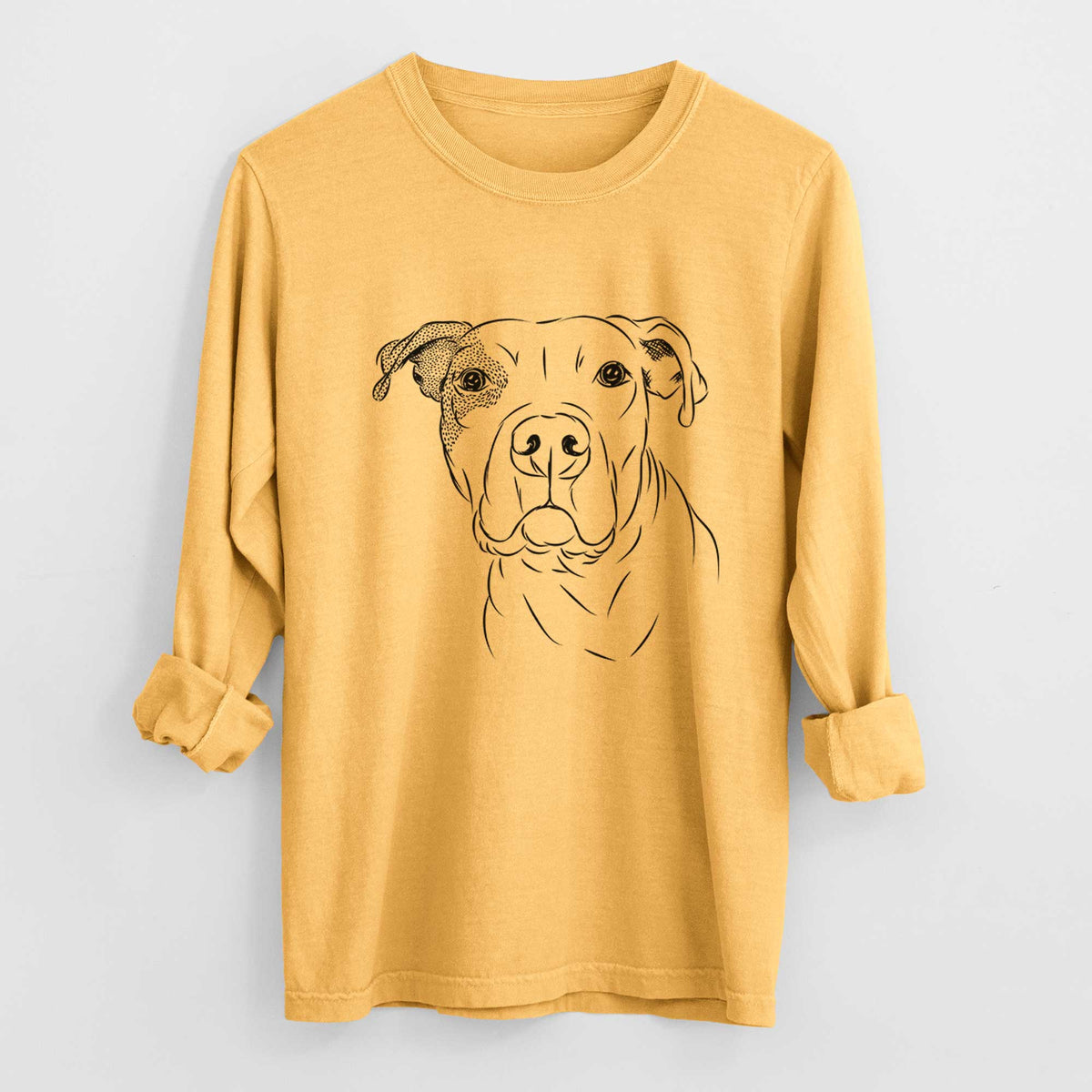 Bare Gummy the Pitbull - Heavyweight 100% Cotton Long Sleeve
