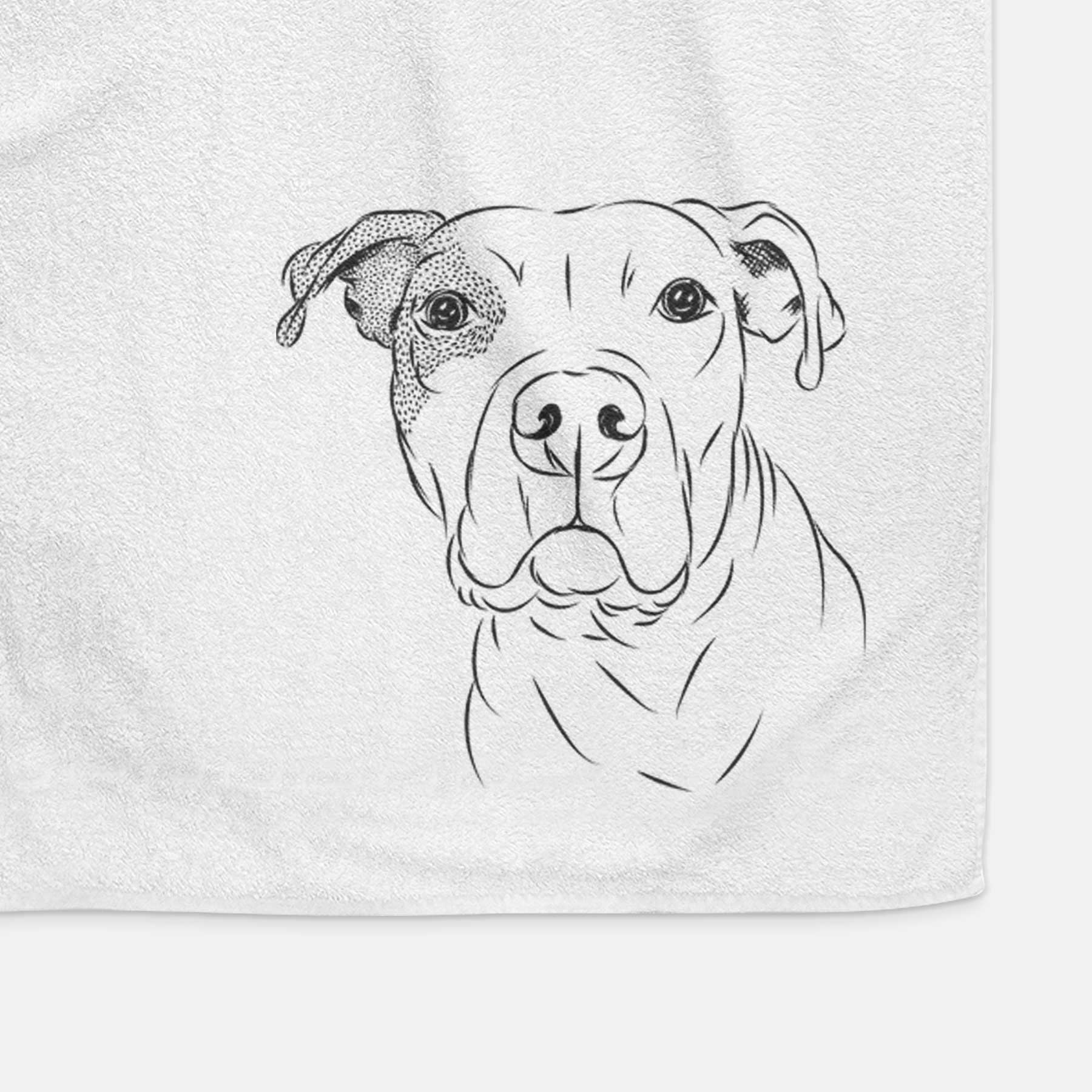 Gummy the Pitbull Decorative Hand Towel