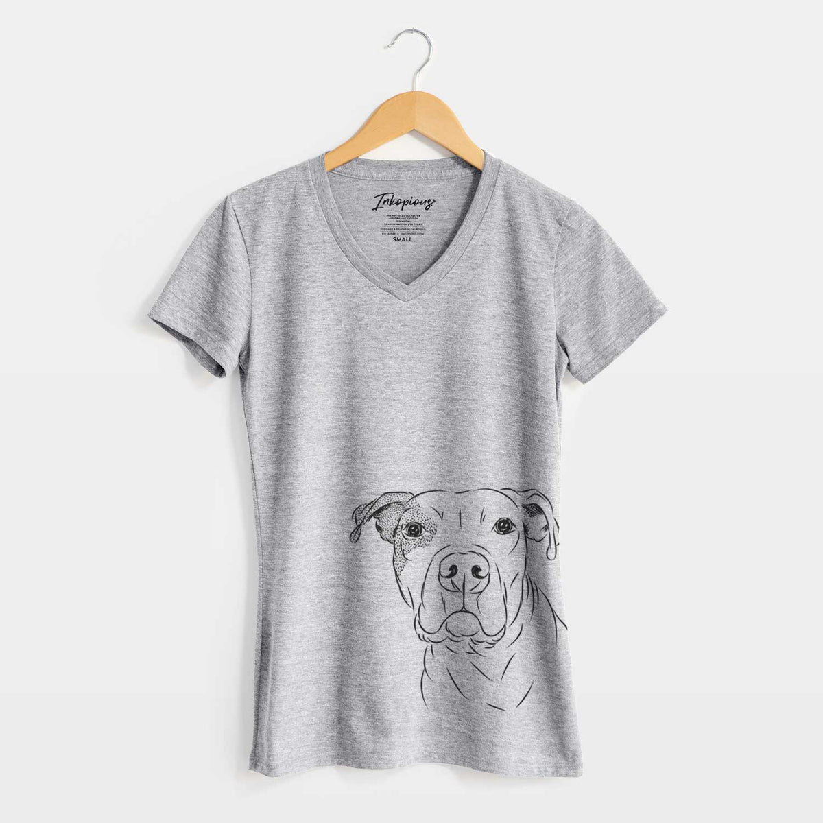 Bare Gummy the Pitbull - Women's V-neck Shirt