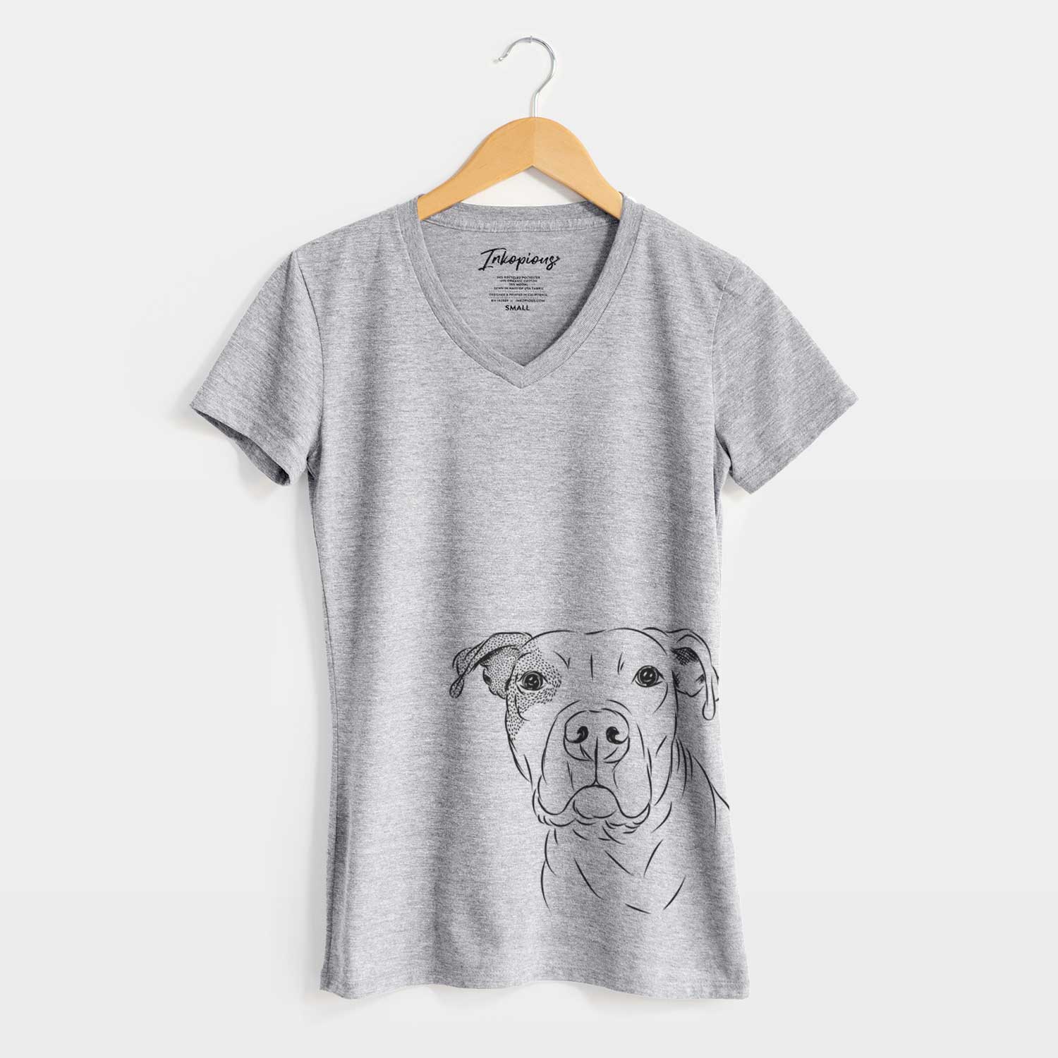 Bare Gummy the Pitbull - Women's V-neck Shirt