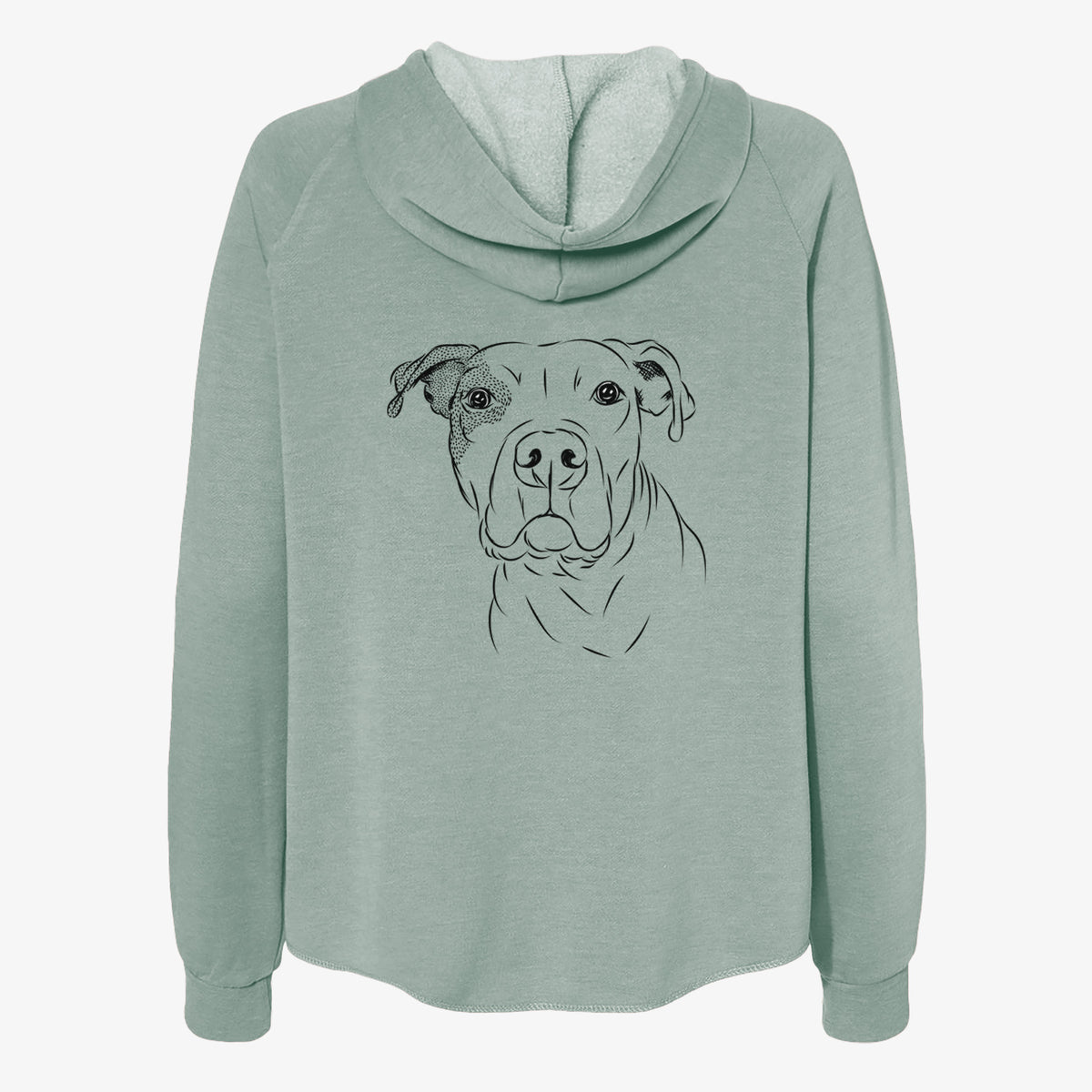 Gummy the Pitbull - Women's Cali Wave Zip-Up Sweatshirt