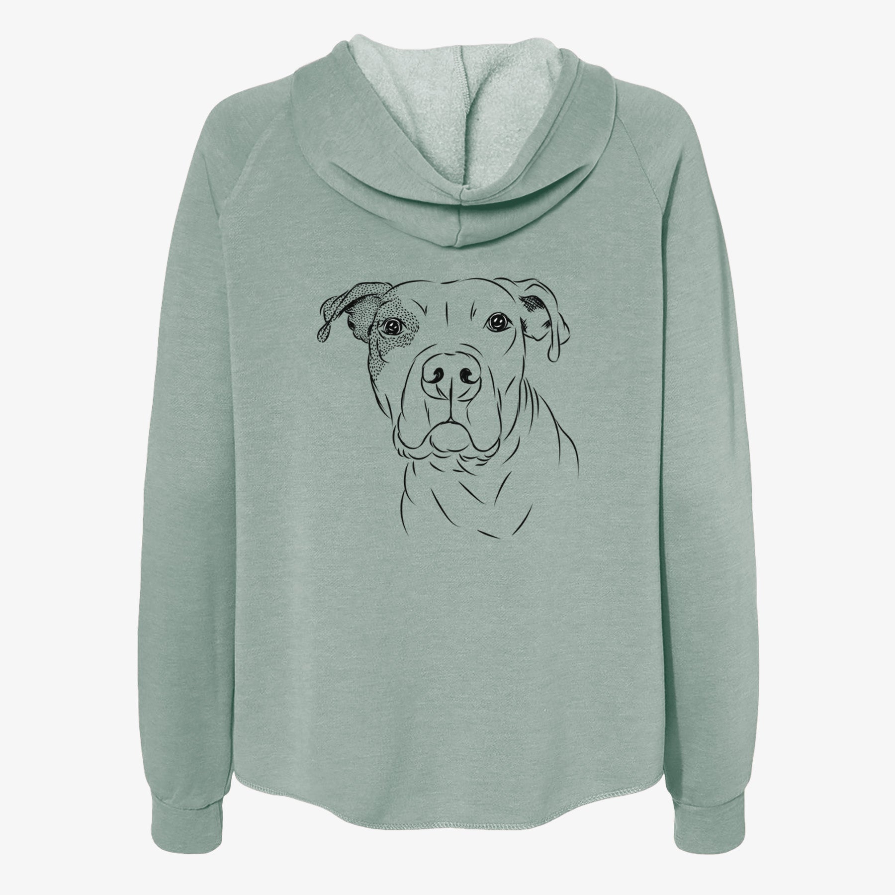 Gummy the Pitbull - Women's Cali Wave Zip-Up Sweatshirt