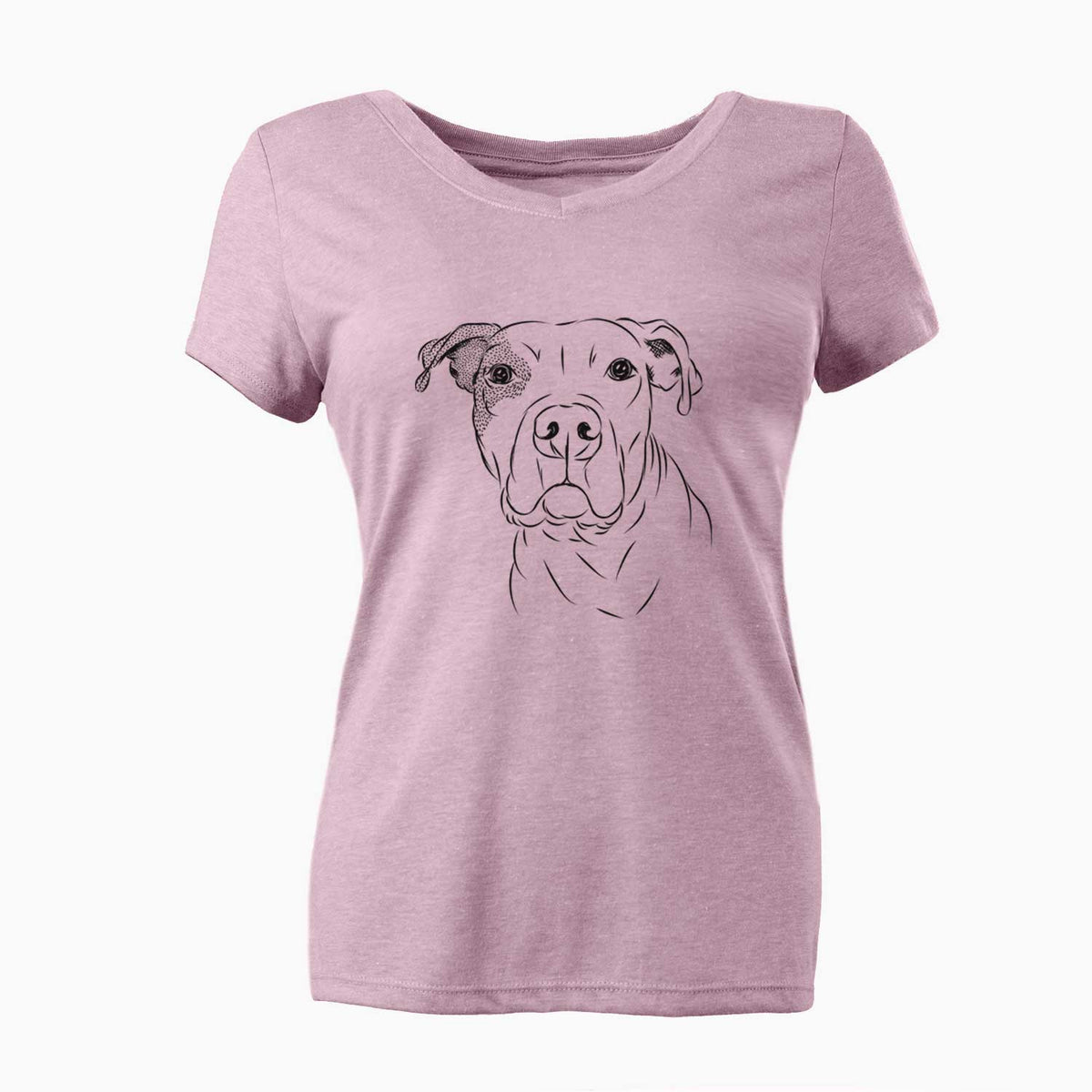 Bare Gummy the Pitbull - Women's V-neck Shirt